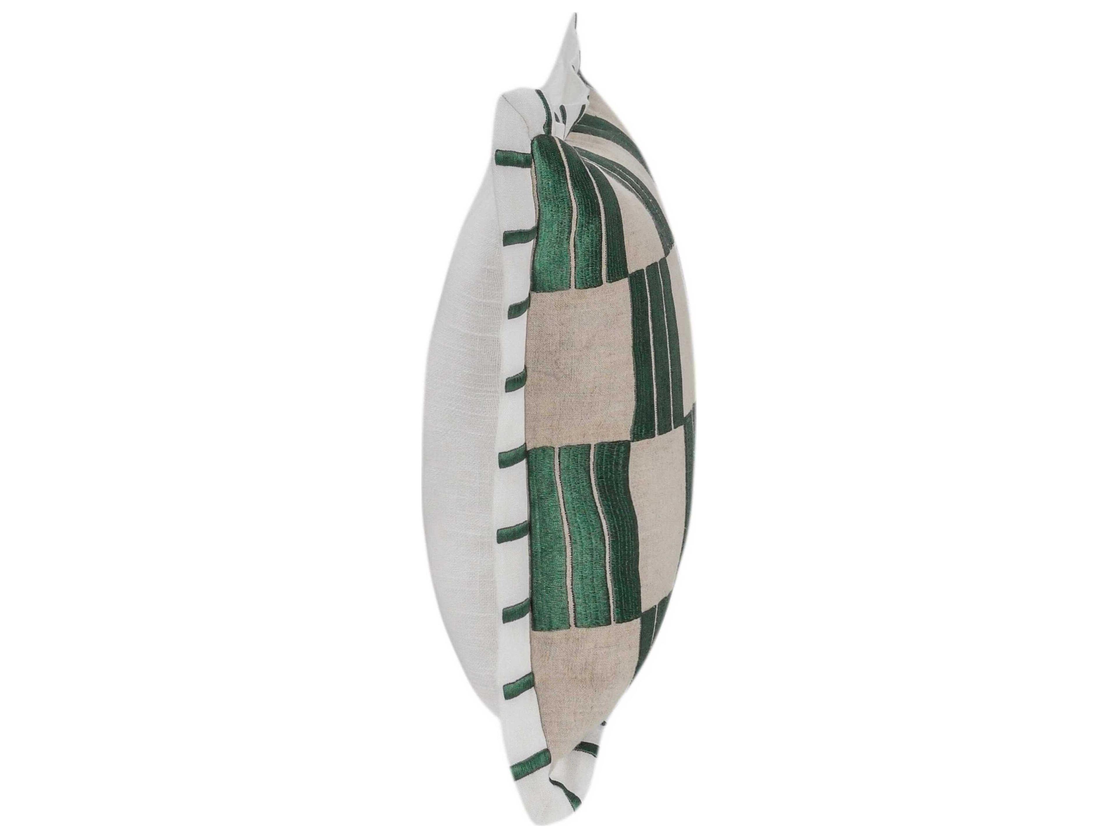 Villa by Classic Home Zahro Green Throw Pillow