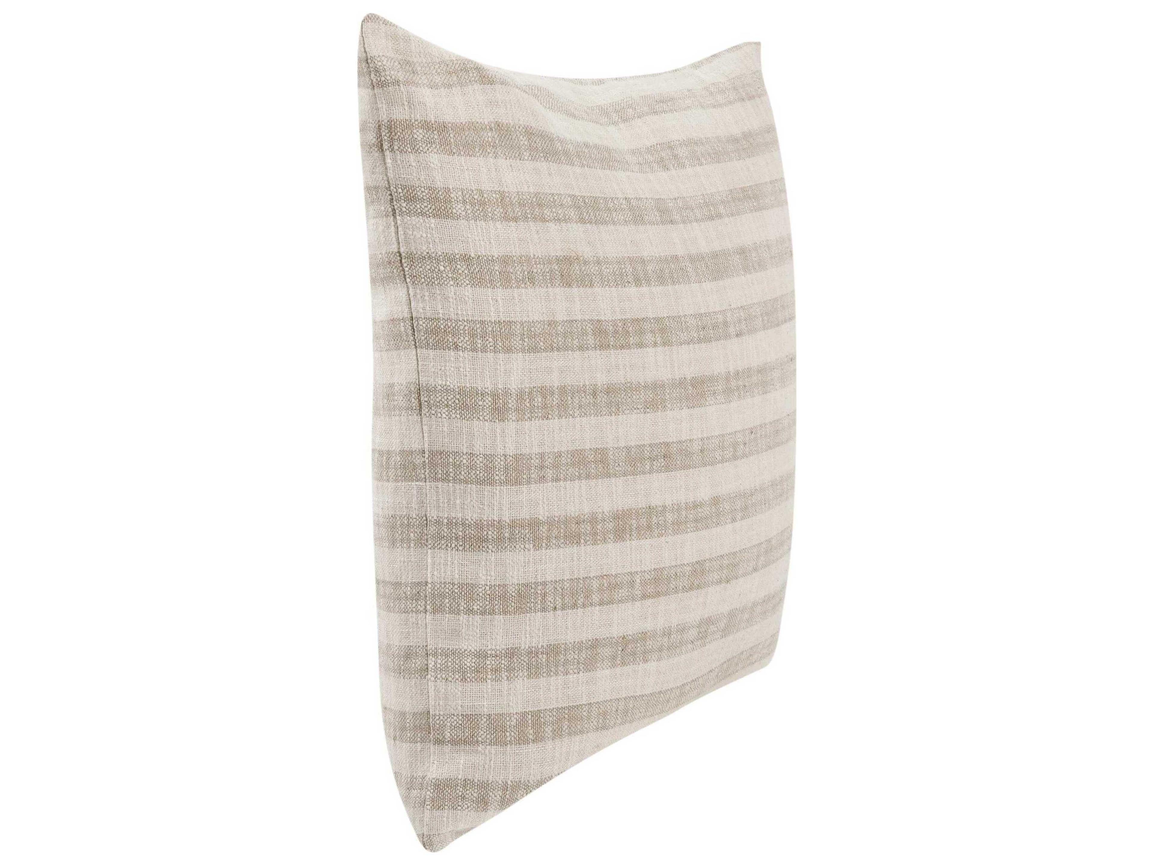 Villa by Classic Home Linna Beige Throw Pillow