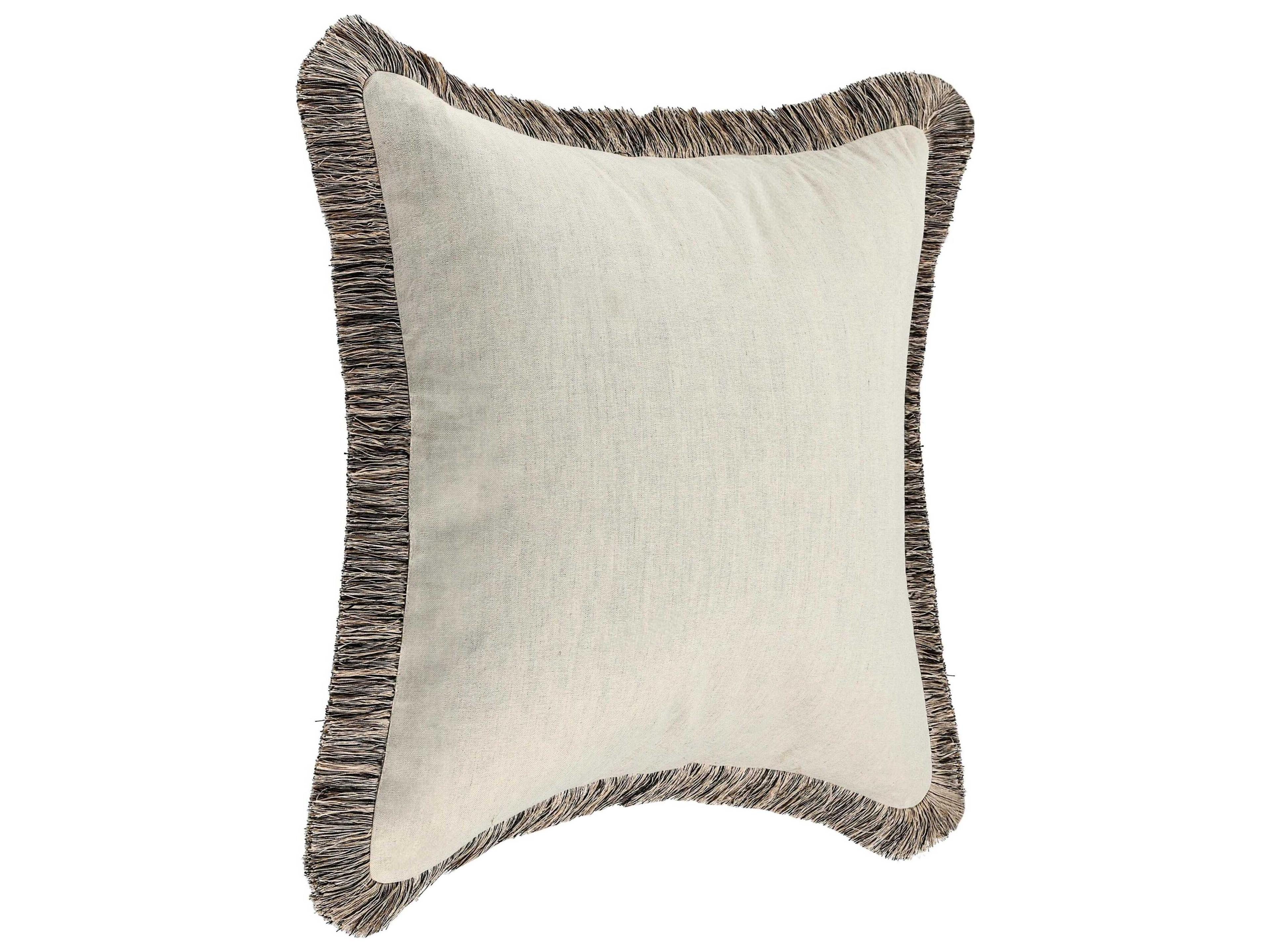 Villa by Classic Home Nola Ivory Throw Pillow