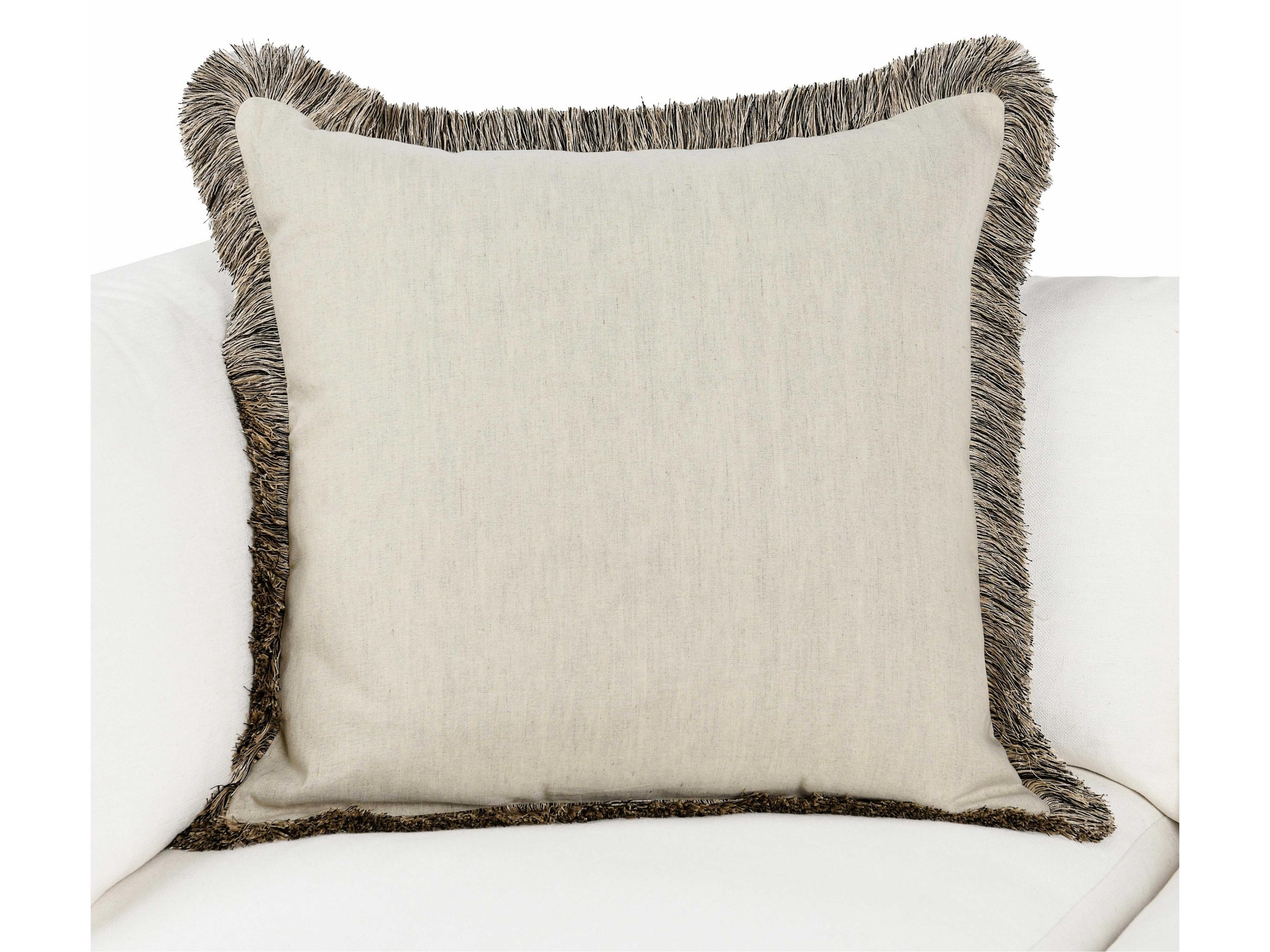 Villa by Classic Home Nola Ivory Throw Pillow