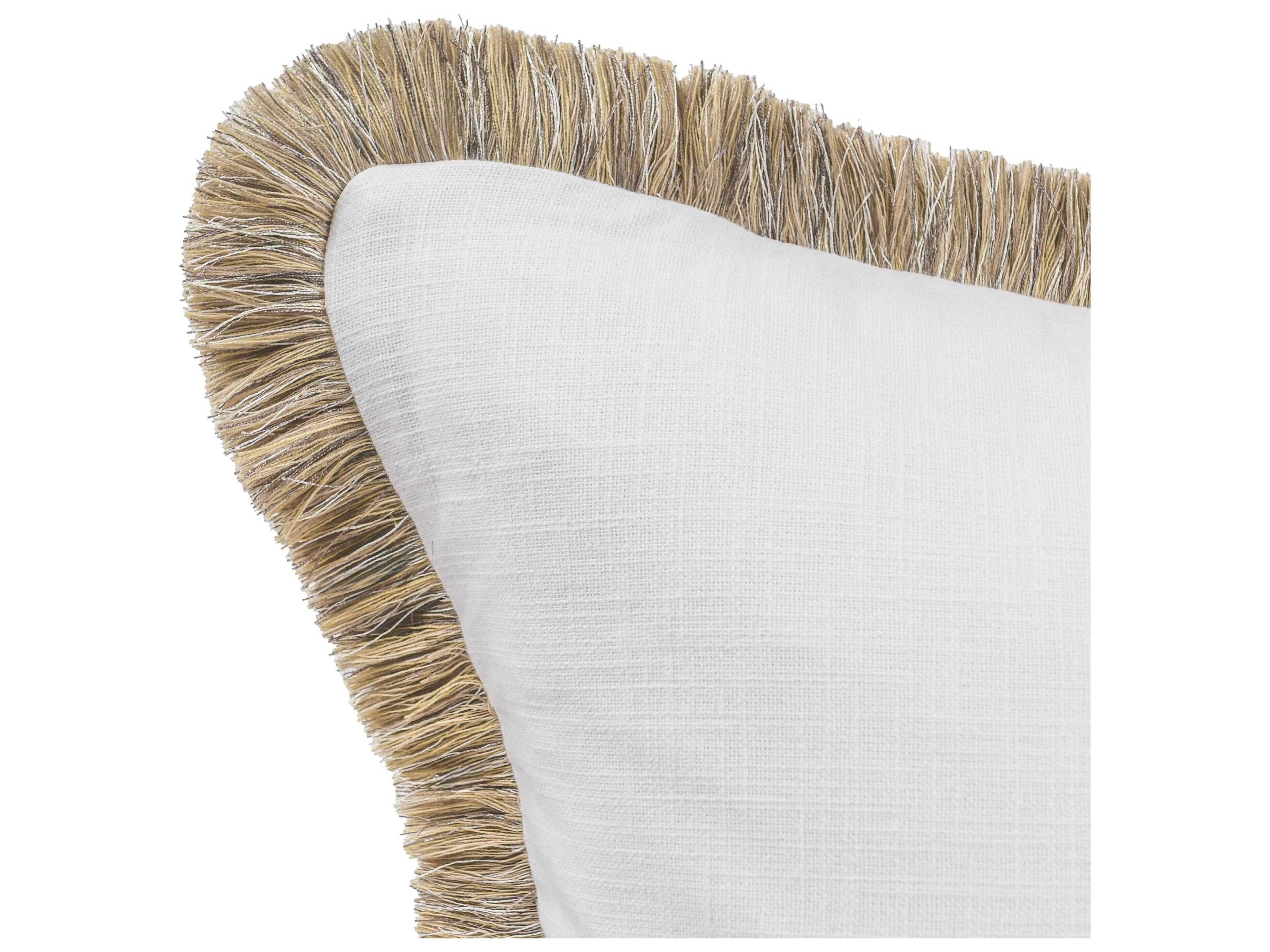 Villa by Classic Home Cara Ivory Throw Pillow