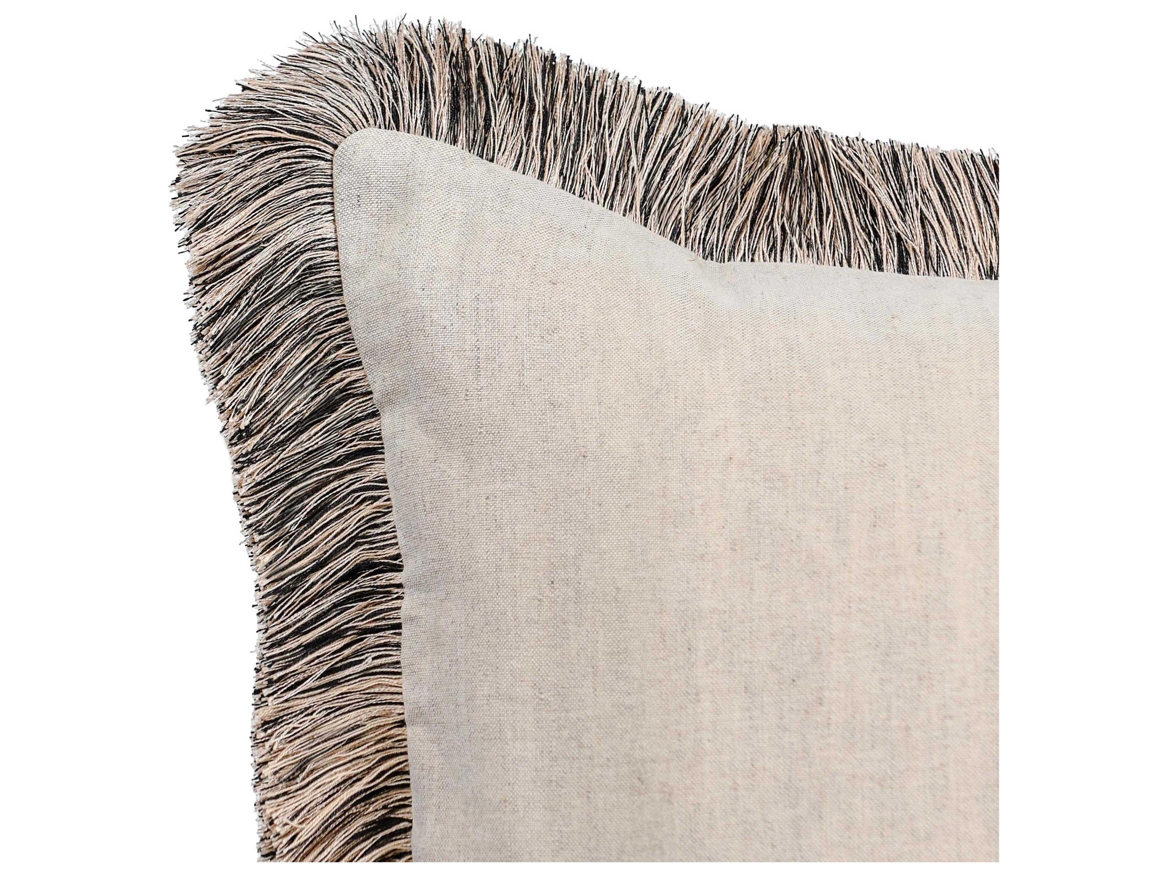 Villa by Classic Home Nola Ivory Throw Pillow