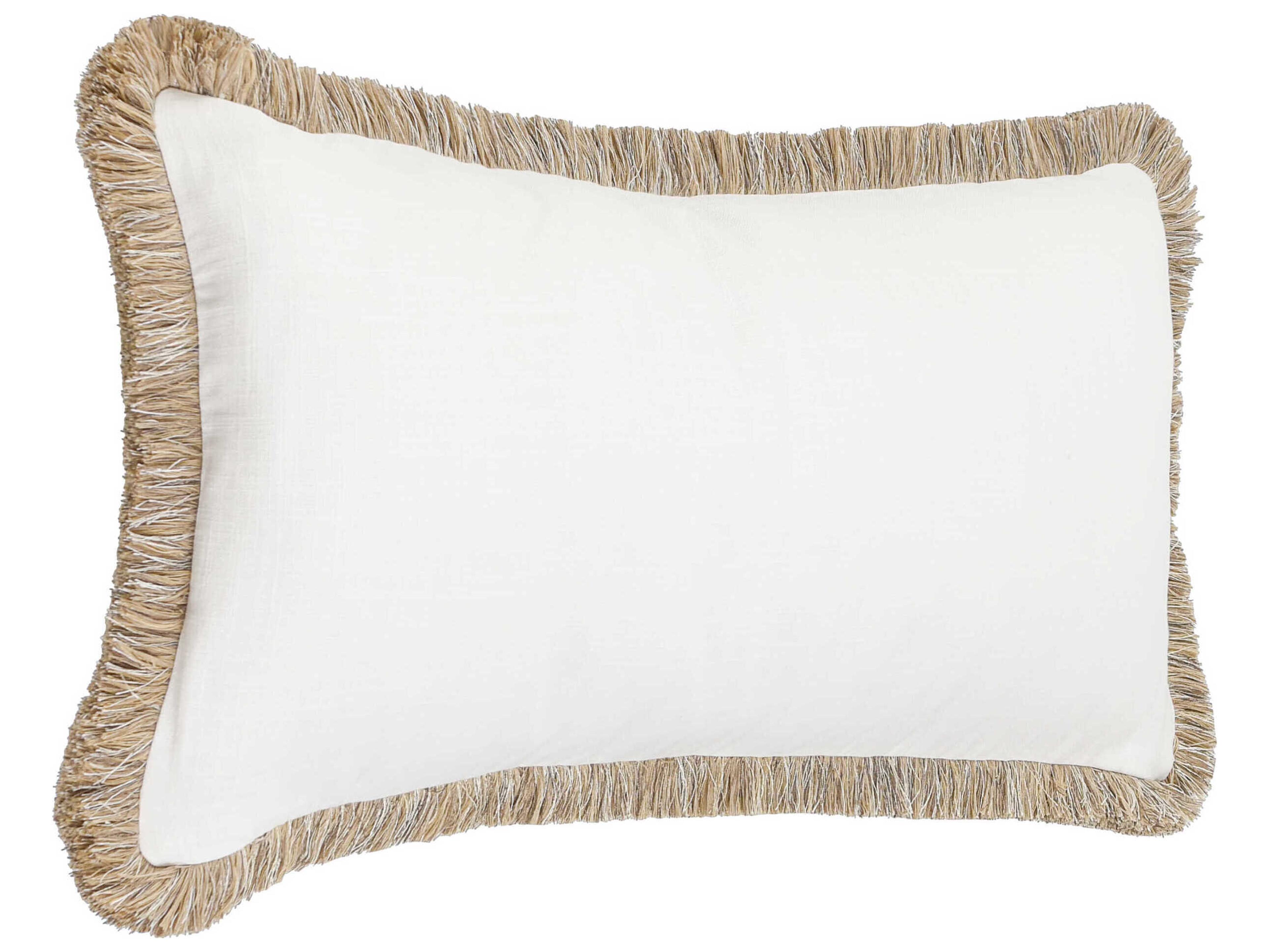 Villa by Classic Home Cara Ivory Throw Pillow