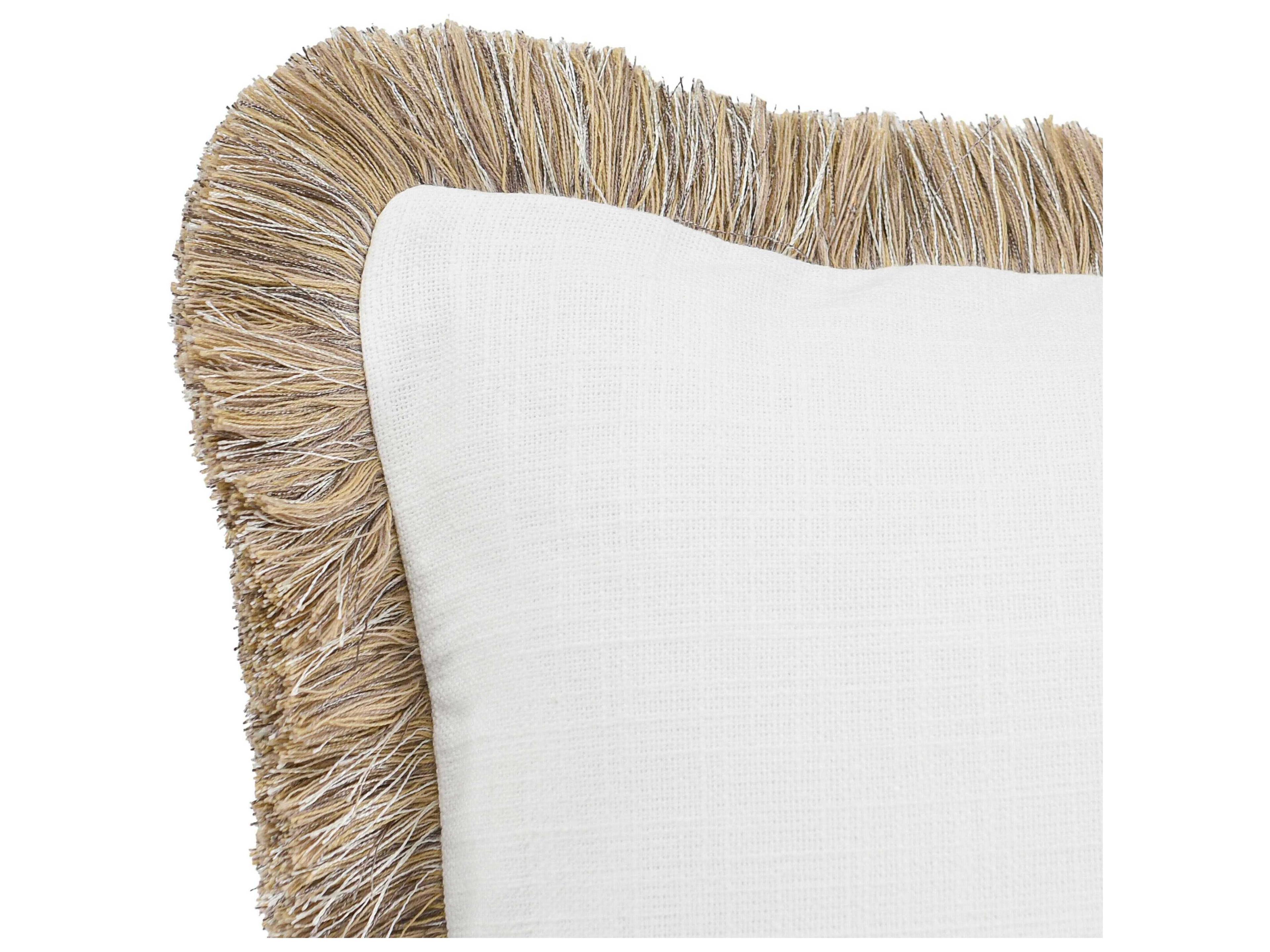 Villa by Classic Home Cara Ivory Throw Pillow