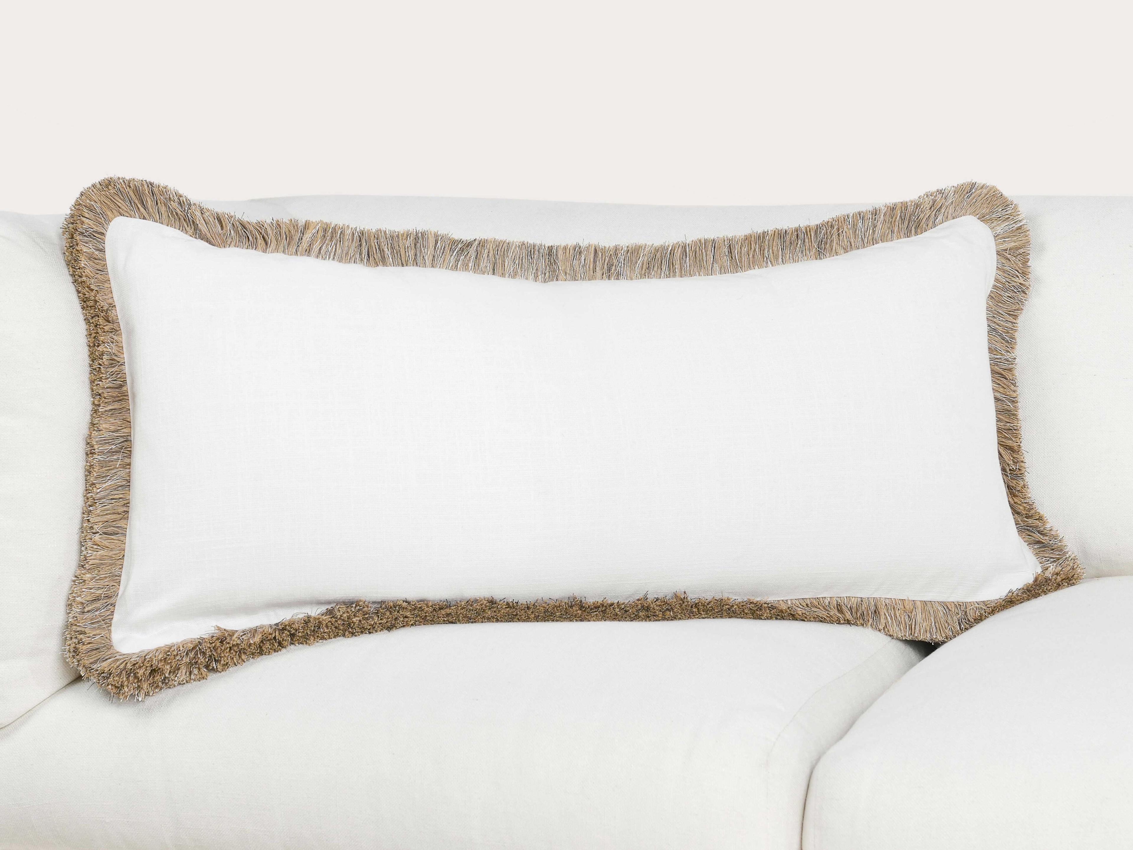 Villa by Classic Home Cara Ivory Throw Pillow