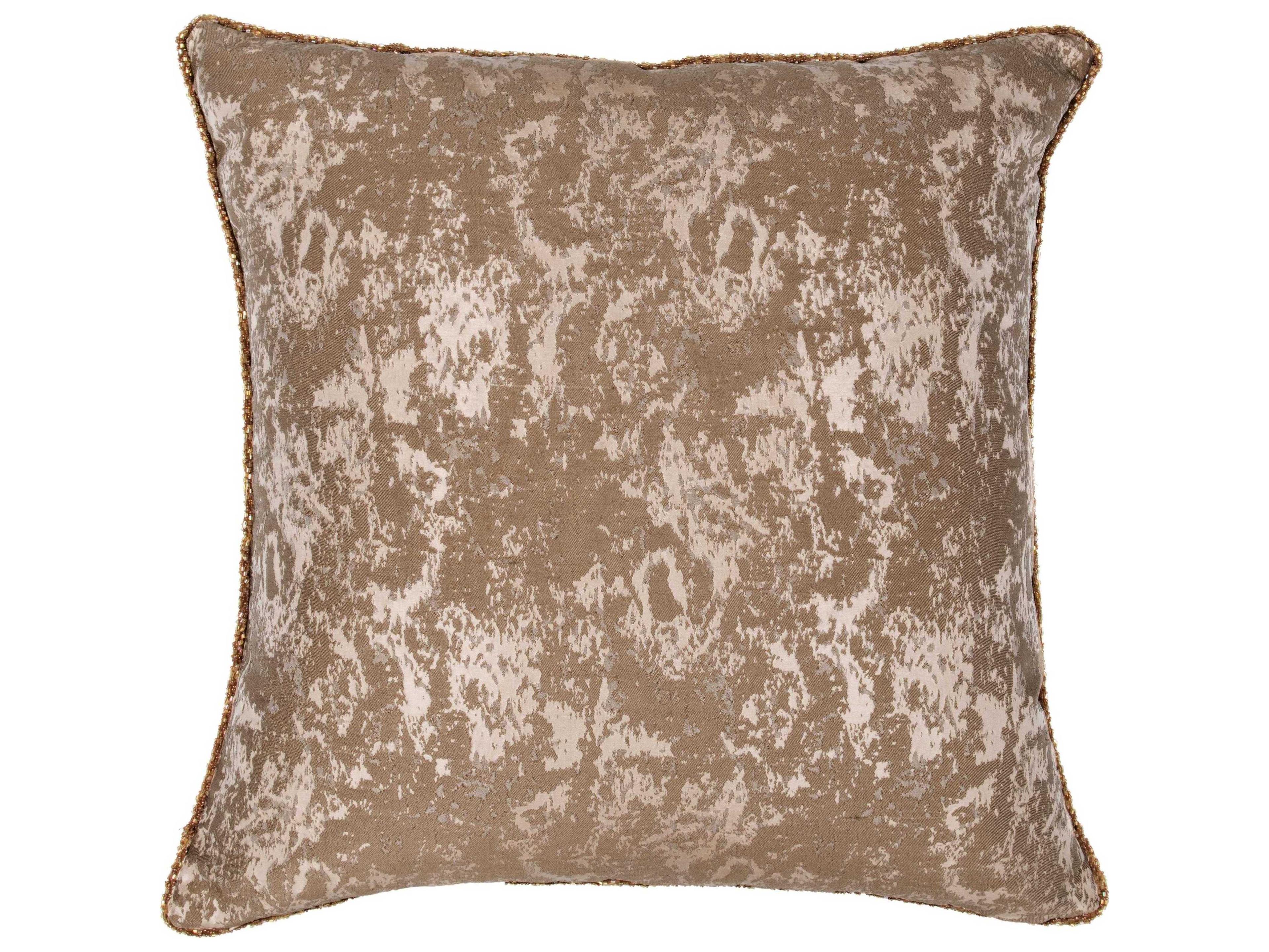 Villa by Classic Home Mica White Throw Pillow