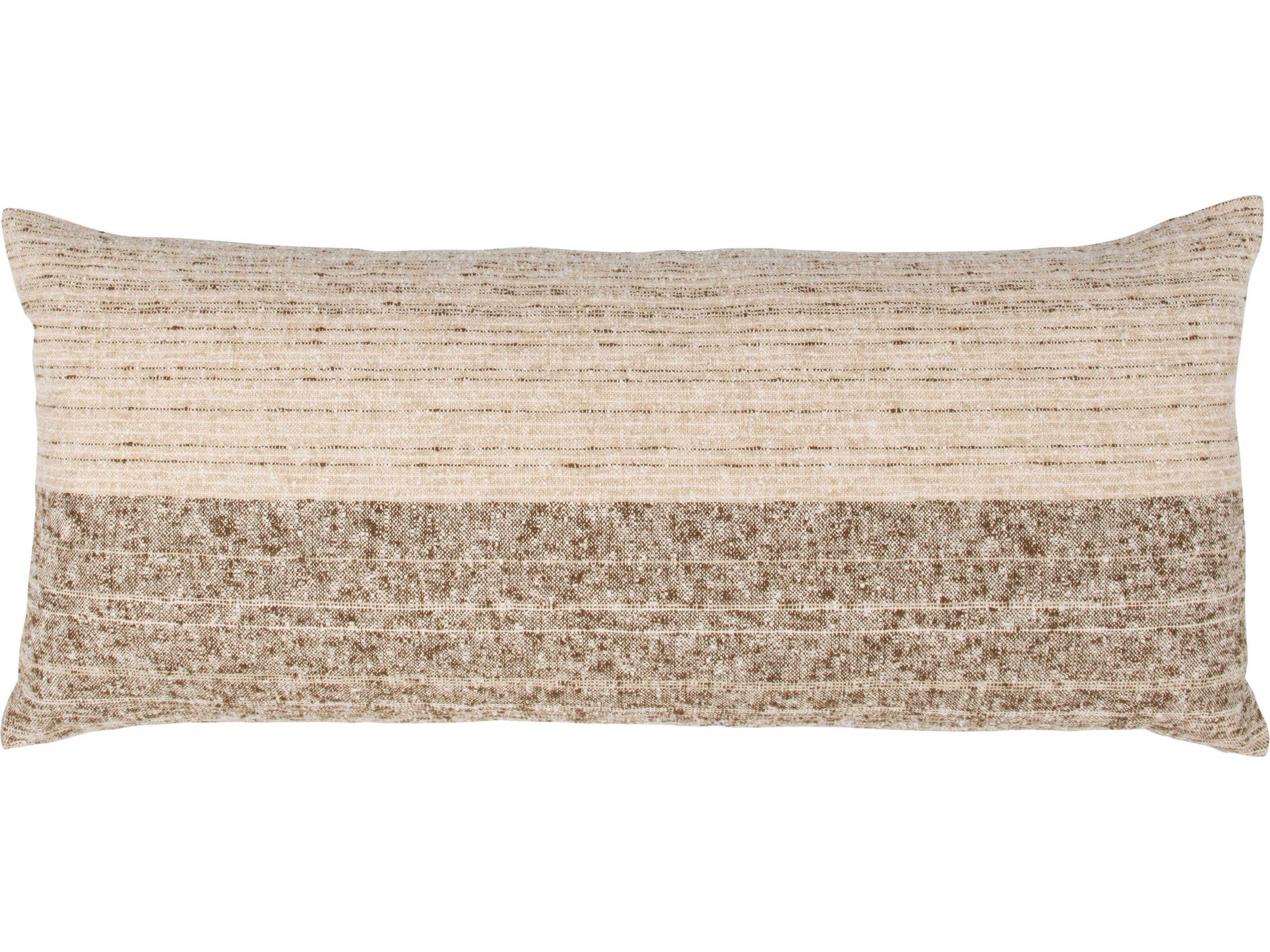 Villa by Classic Home Beryl Coco Brown Throw Pillow