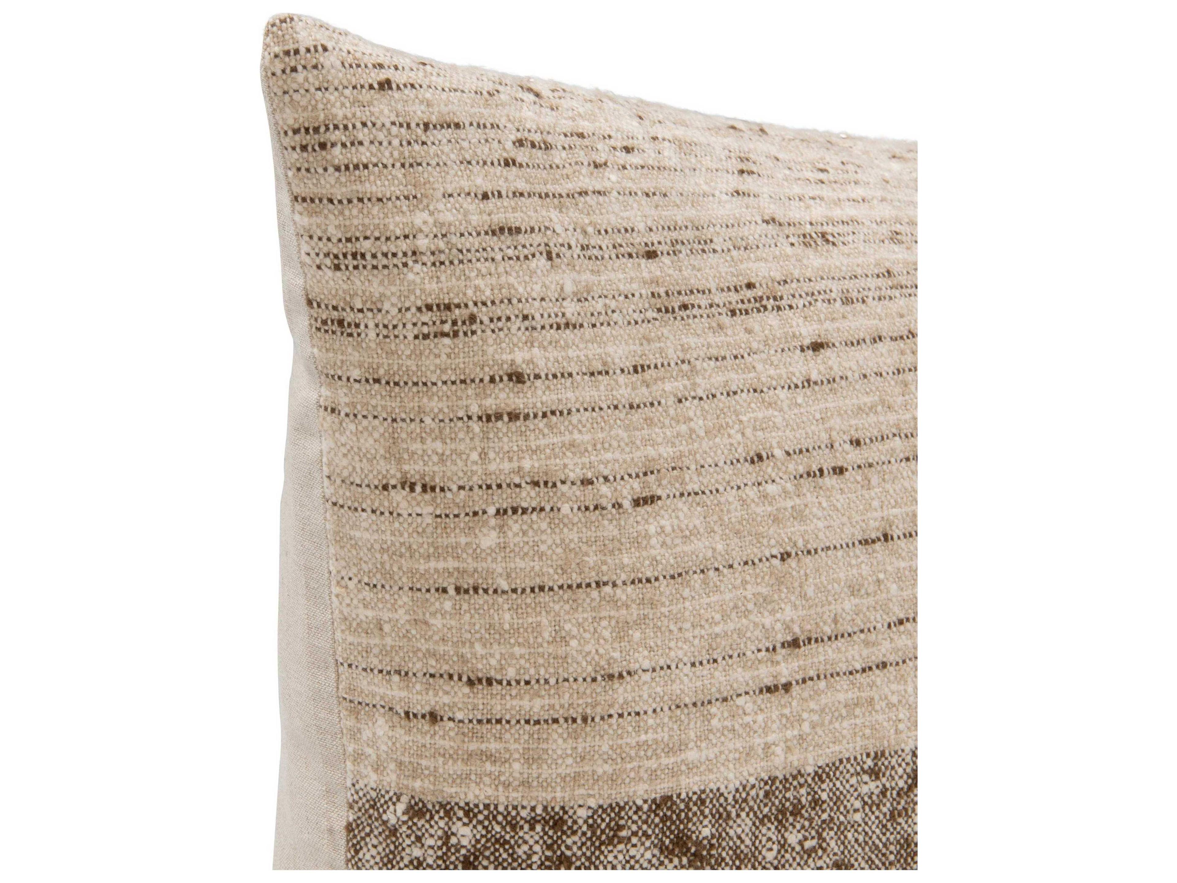 Villa by Classic Home Beryl Coco Brown Throw Pillow