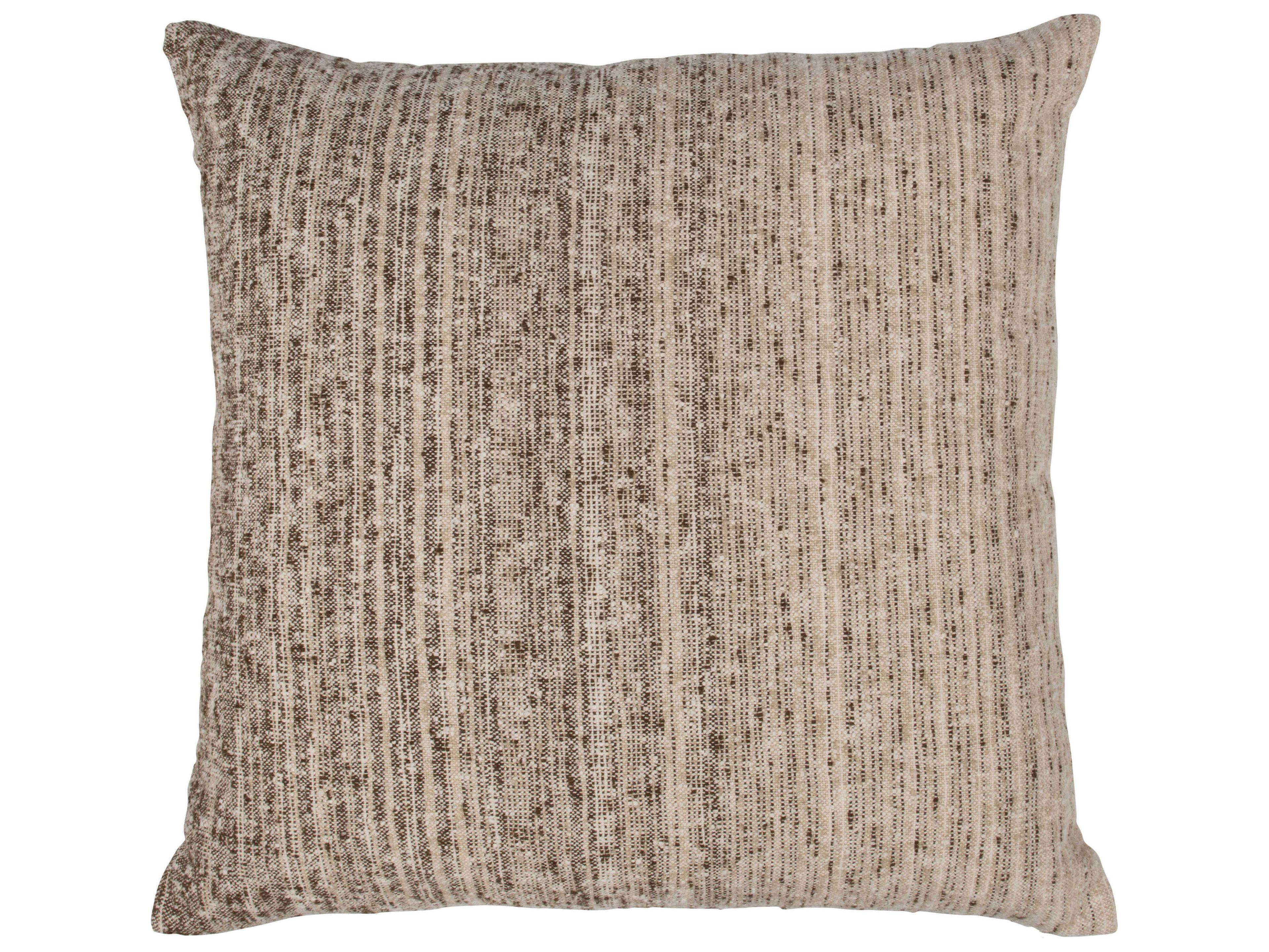 Beryl Coco Brown Throw Pillow