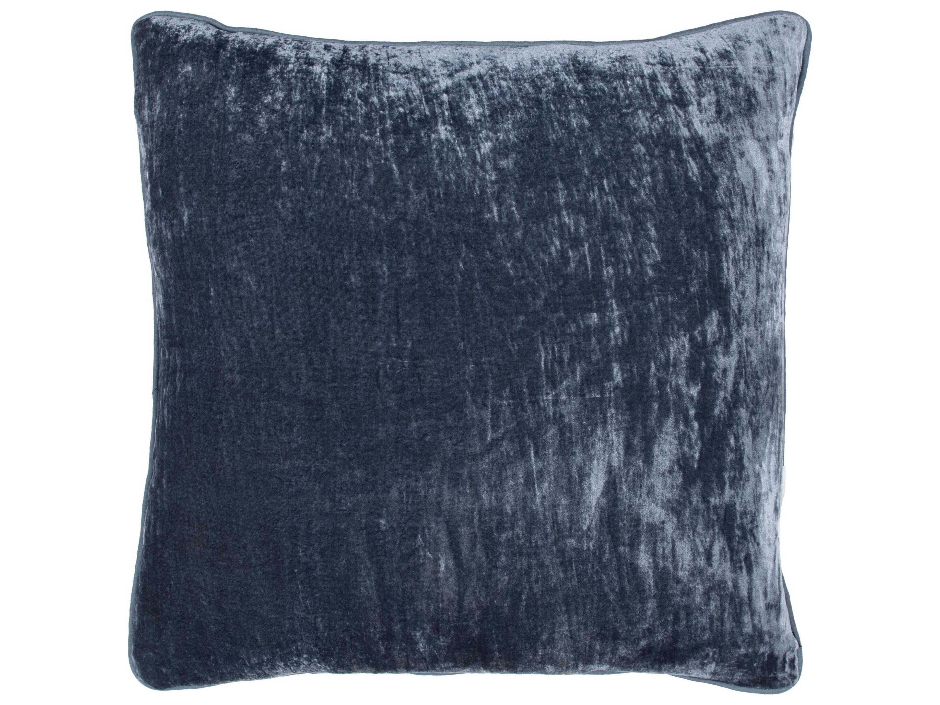 Villa by Classic Home Lexington Denim Blue Throw Pillow