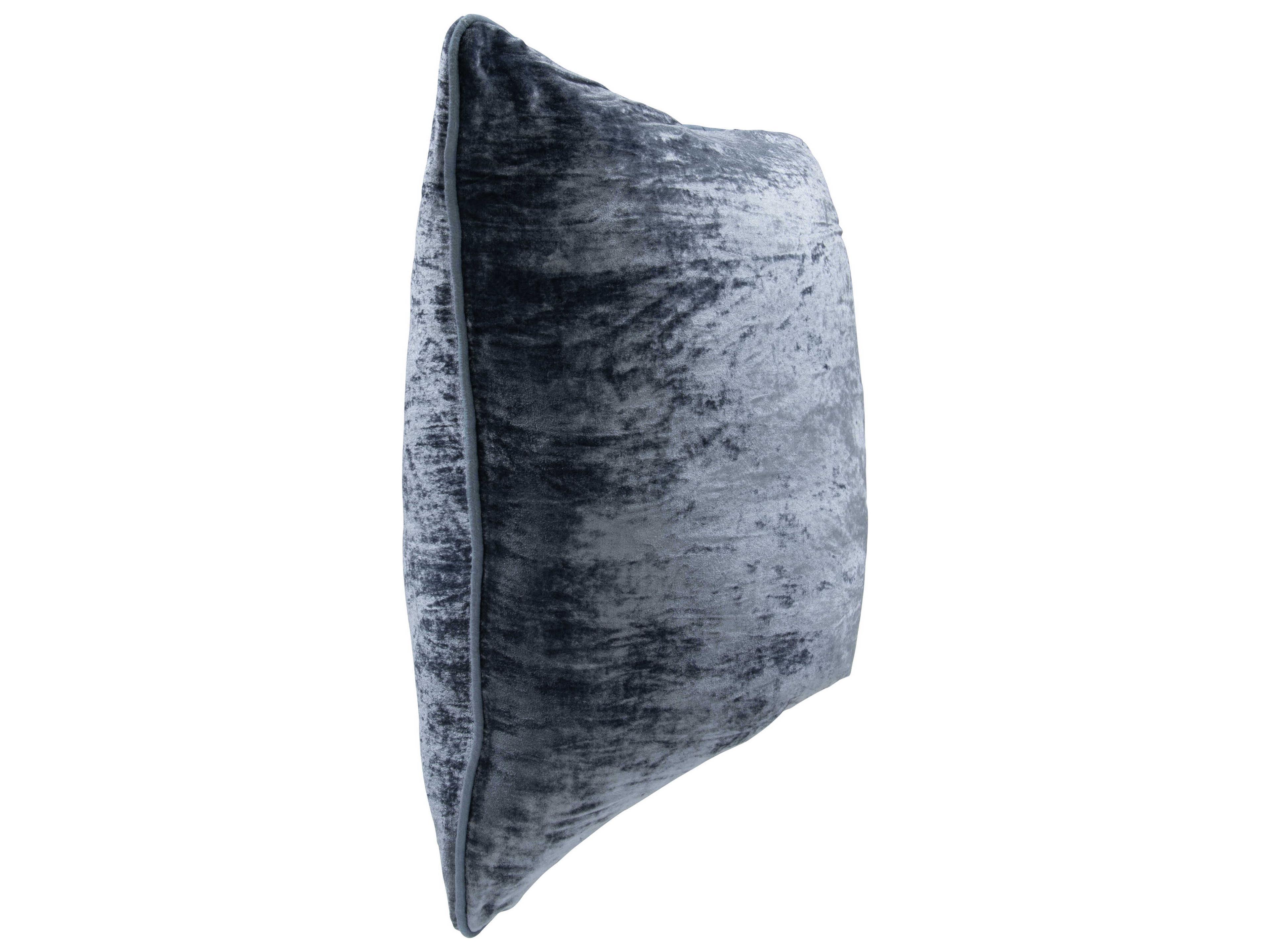 Villa by Classic Home Lexington Denim Blue Throw Pillow