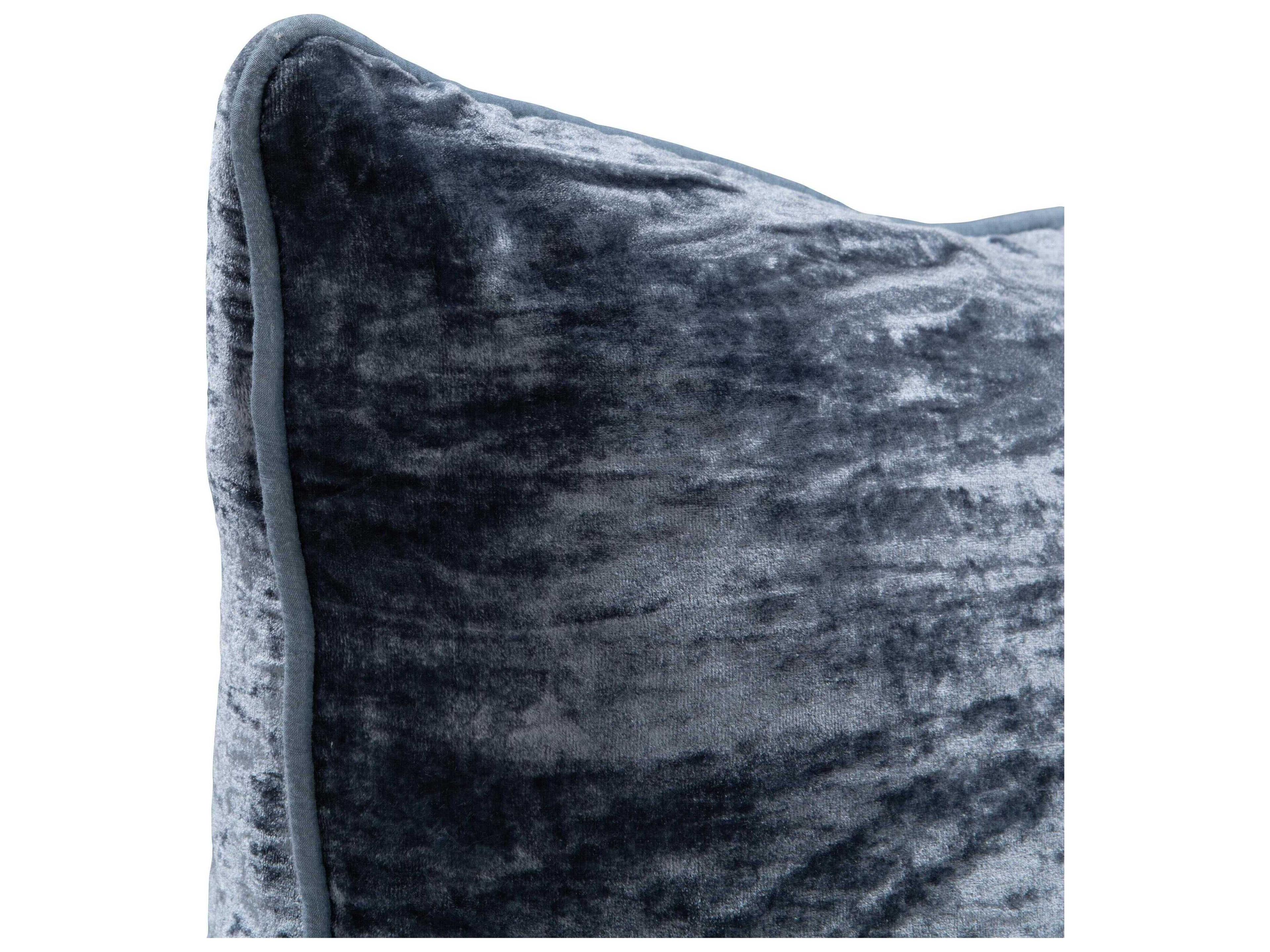 Villa by Classic Home Lexington Denim Blue Throw Pillow