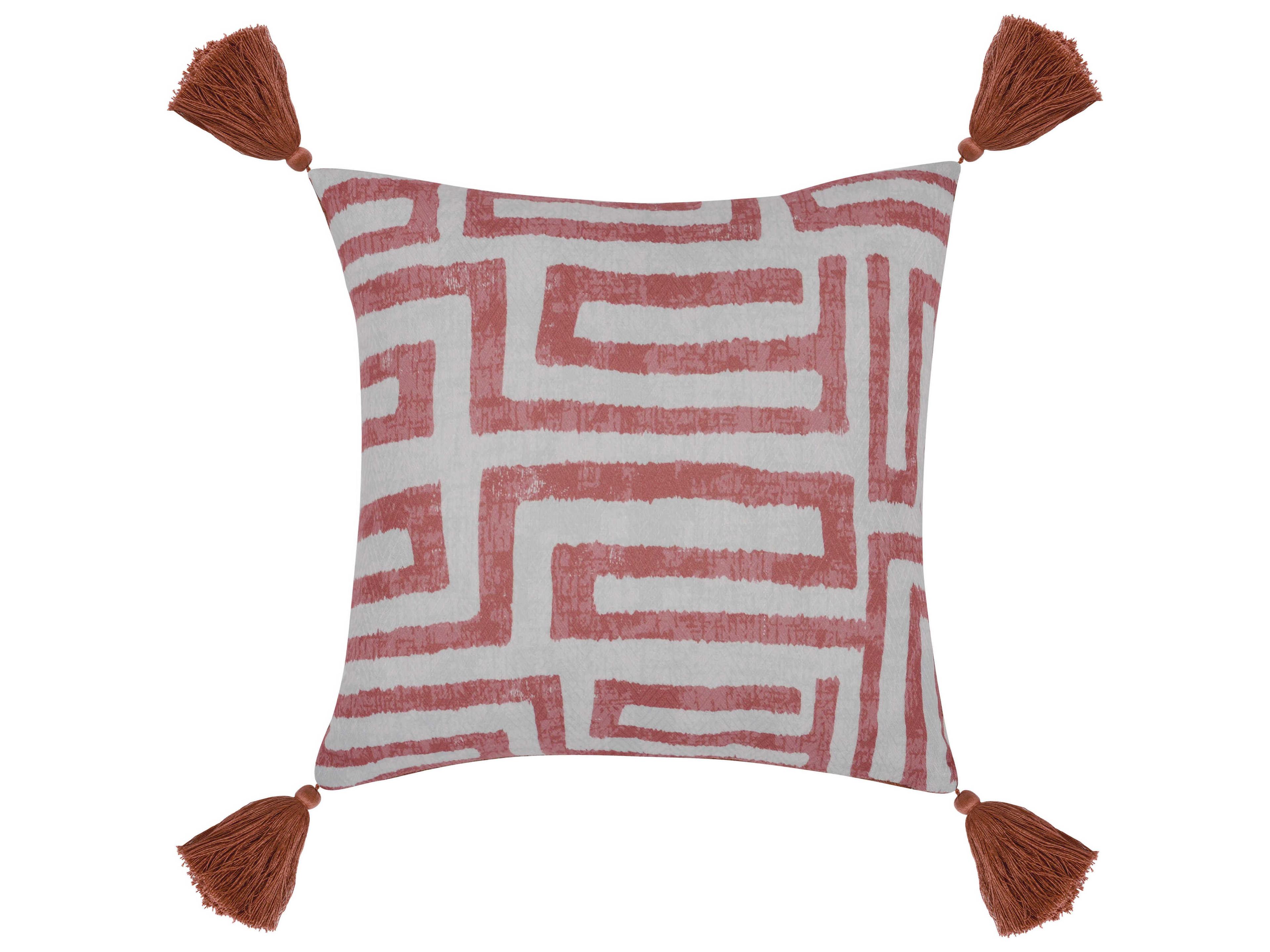 Karo Red Throw Pillow