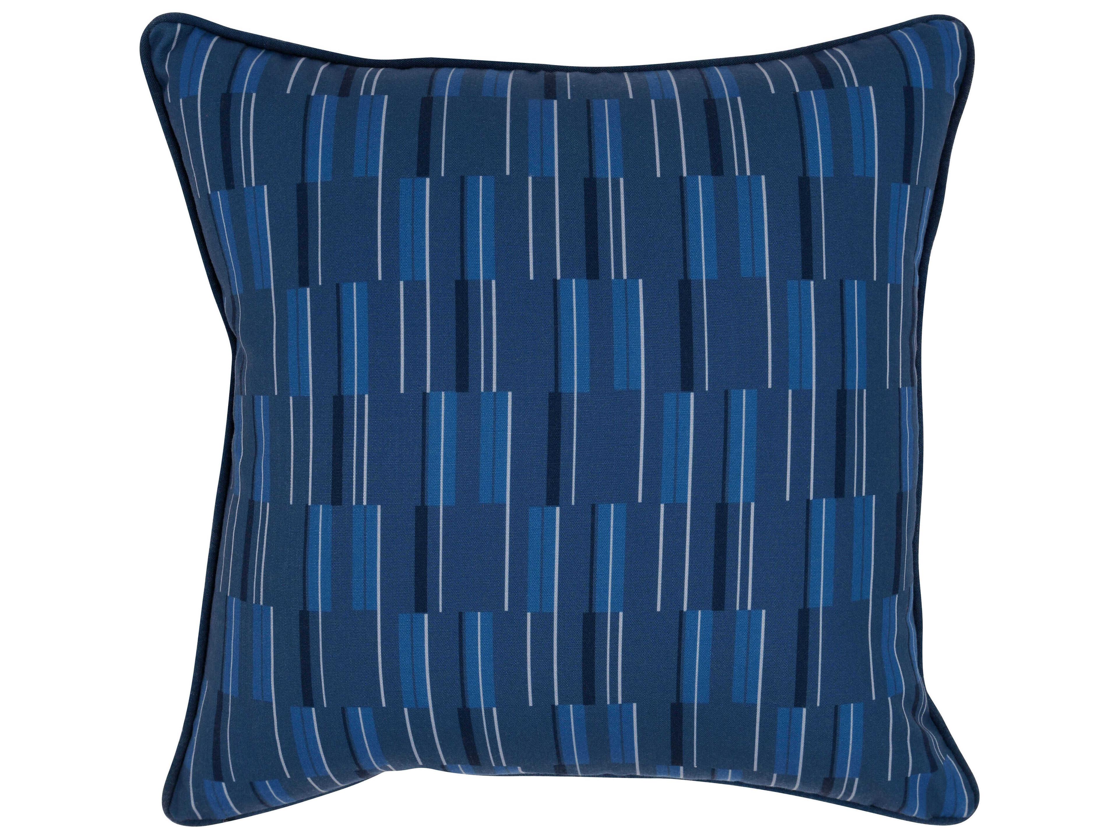 Villa by Classic Home Nantucket Blue Throw Pillow