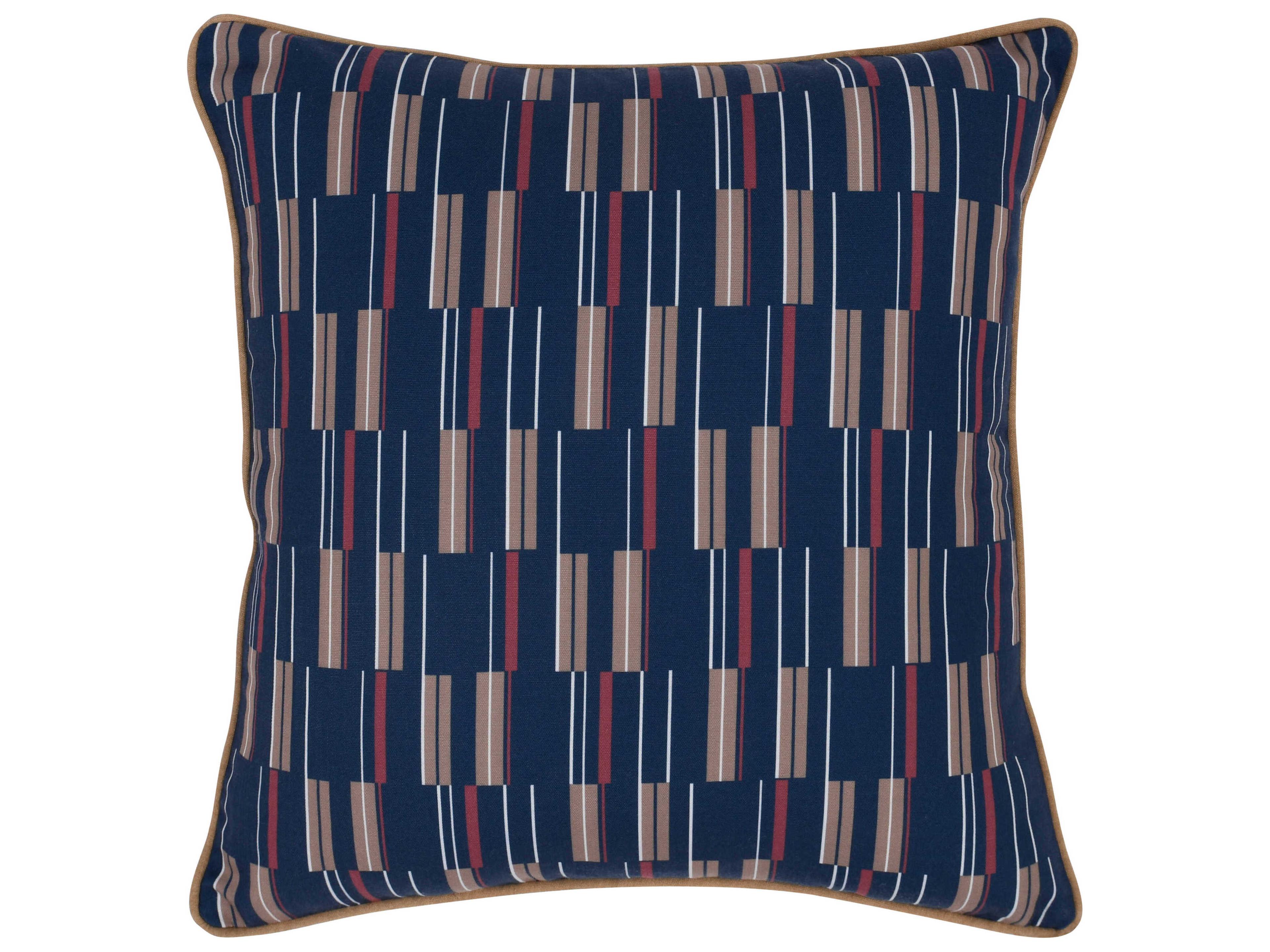 Nantucket Blue Multicolor Throw Pillow