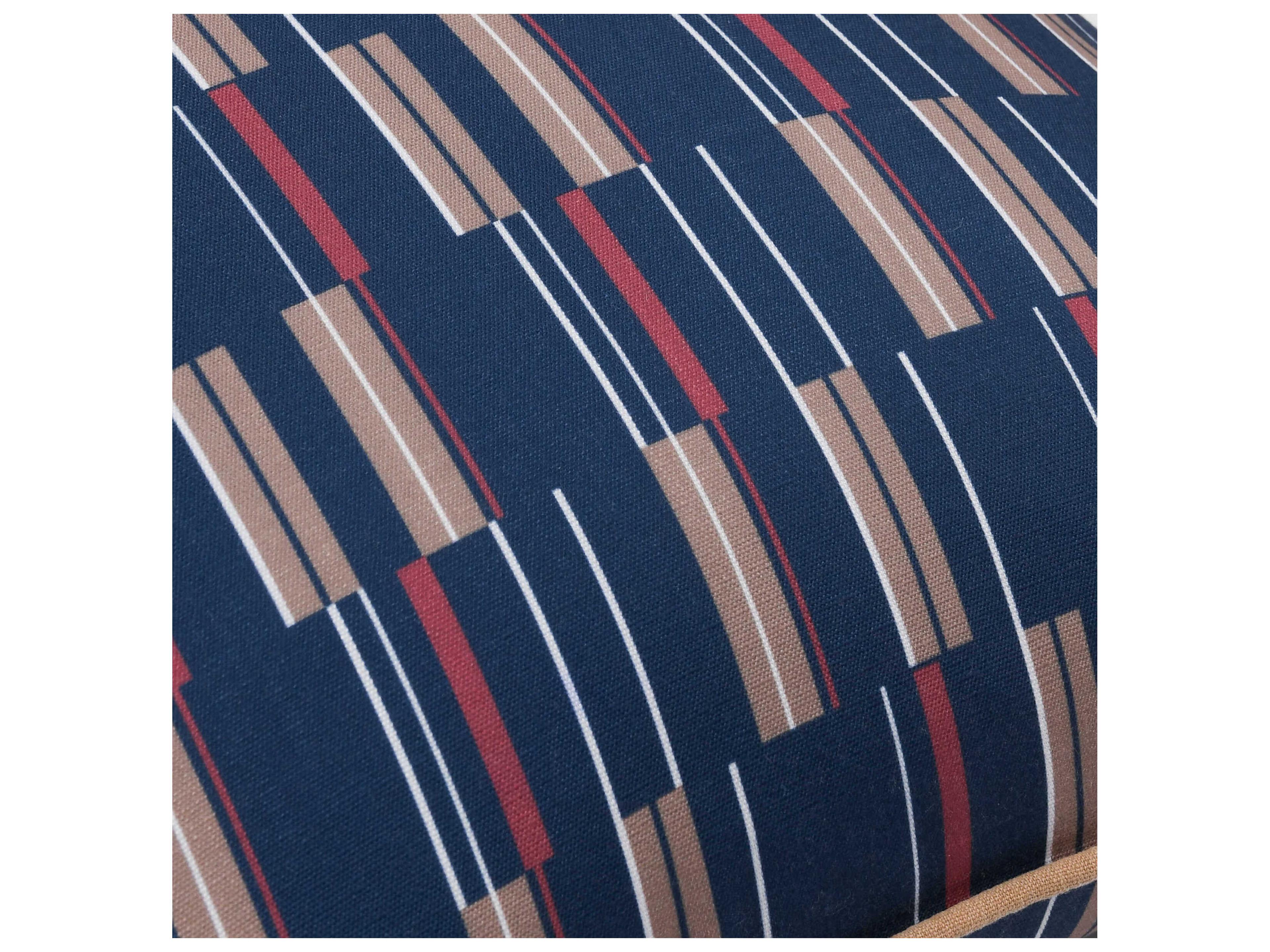 Villa by Classic Home Nantucket Blue Multicolor Throw Pillow