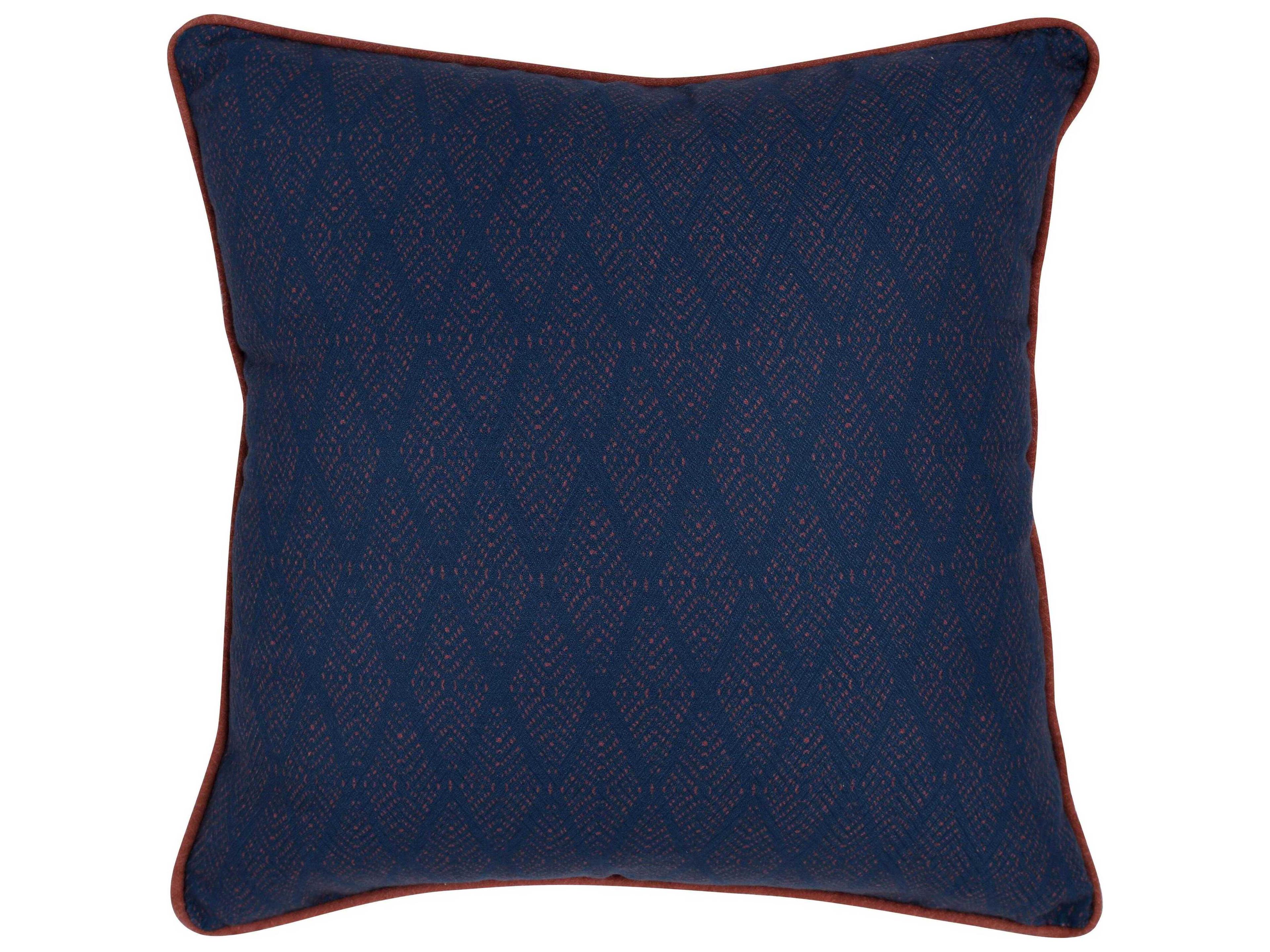 Villa by Classic Home Terranea Blue Throw Pillow