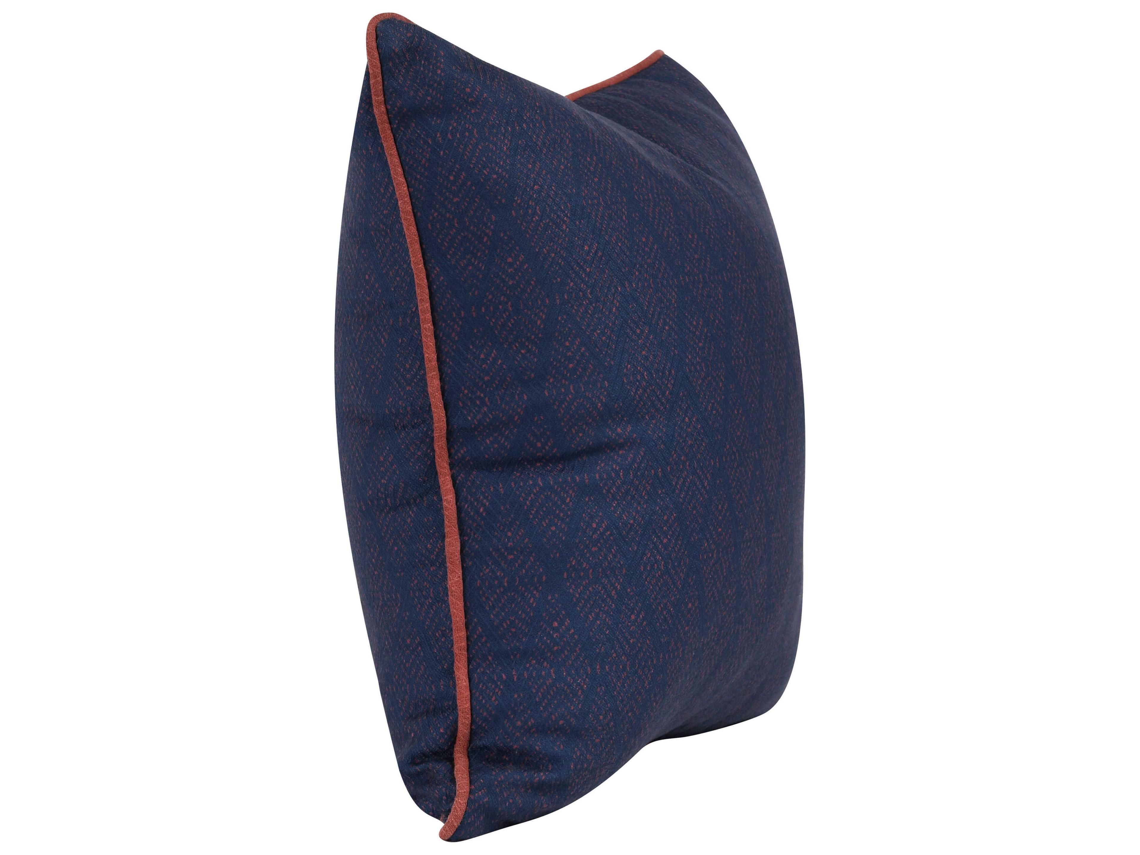 Villa by Classic Home Terranea Blue Throw Pillow