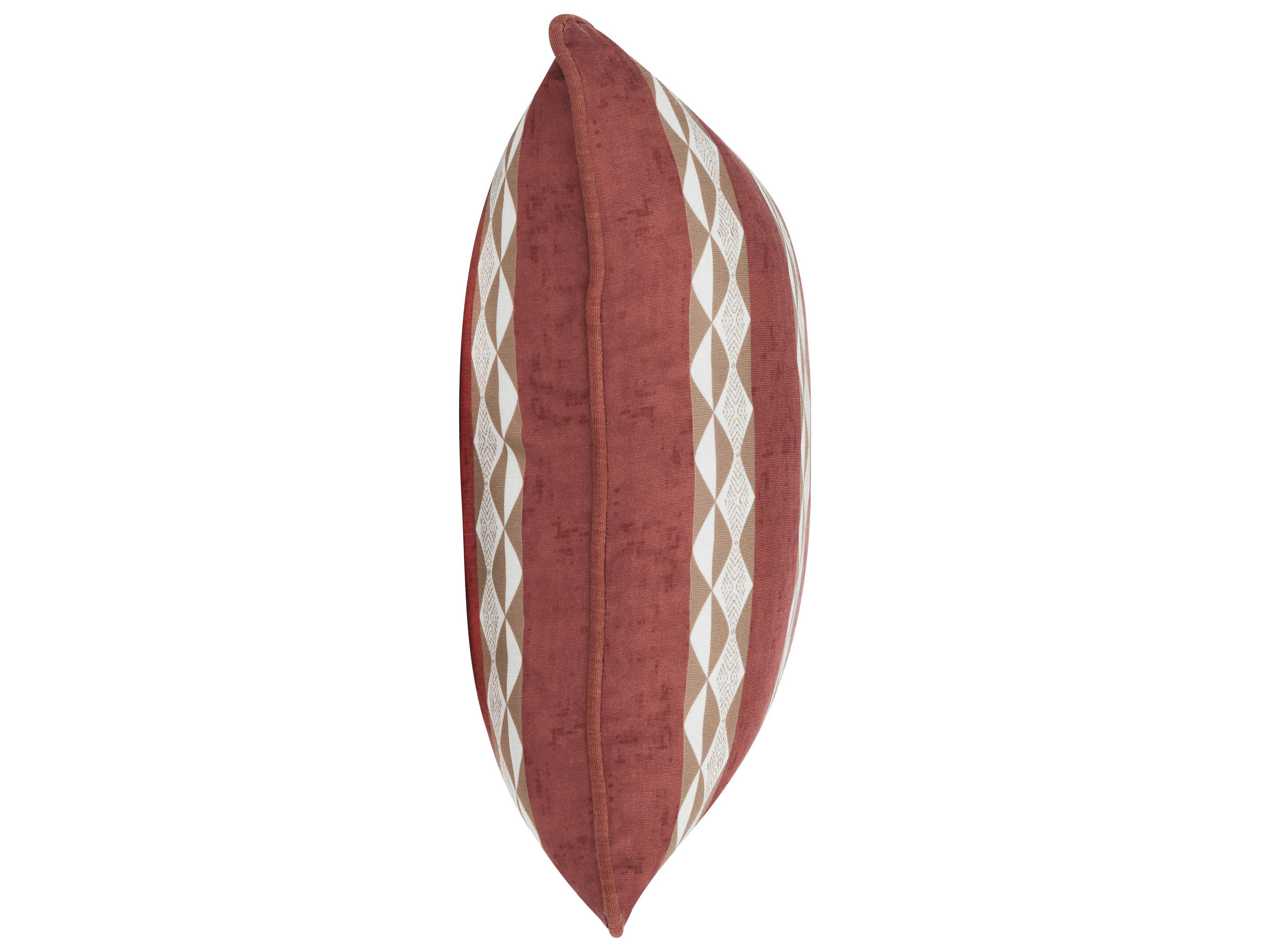 Villa by Classic Home Terranea Red Throw Pillow