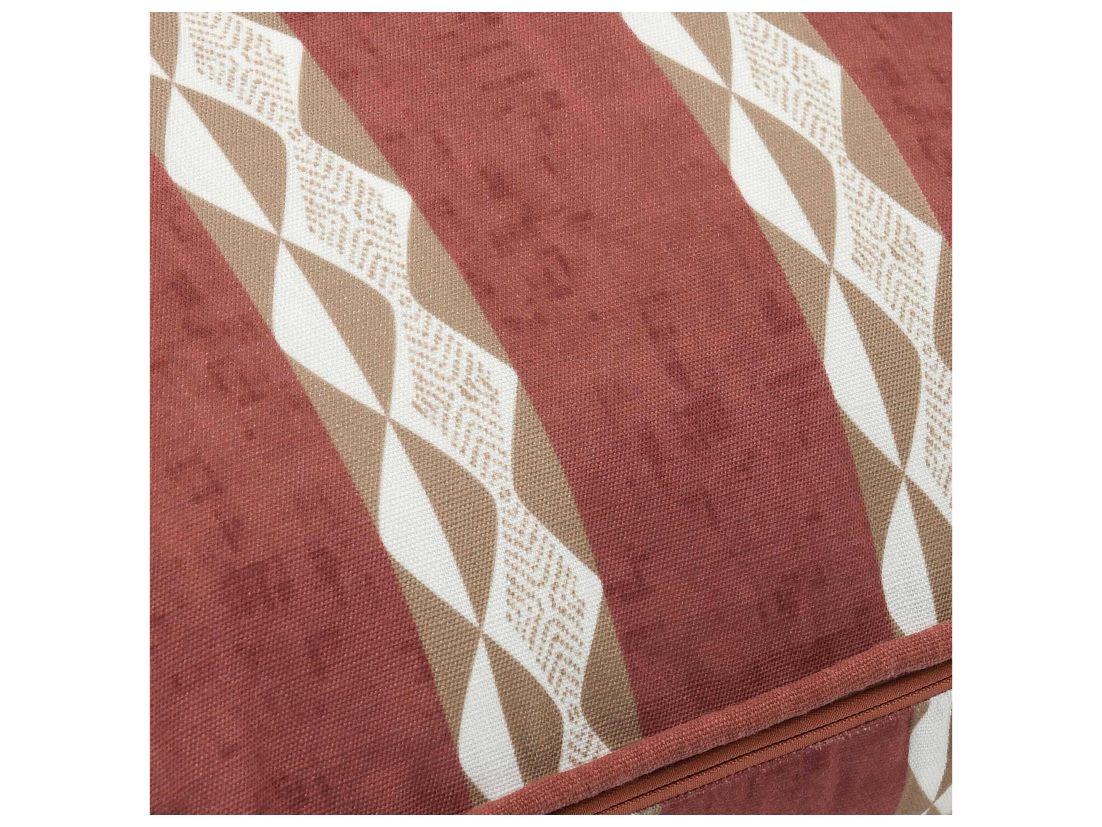 Villa by Classic Home Terranea Red Throw Pillow