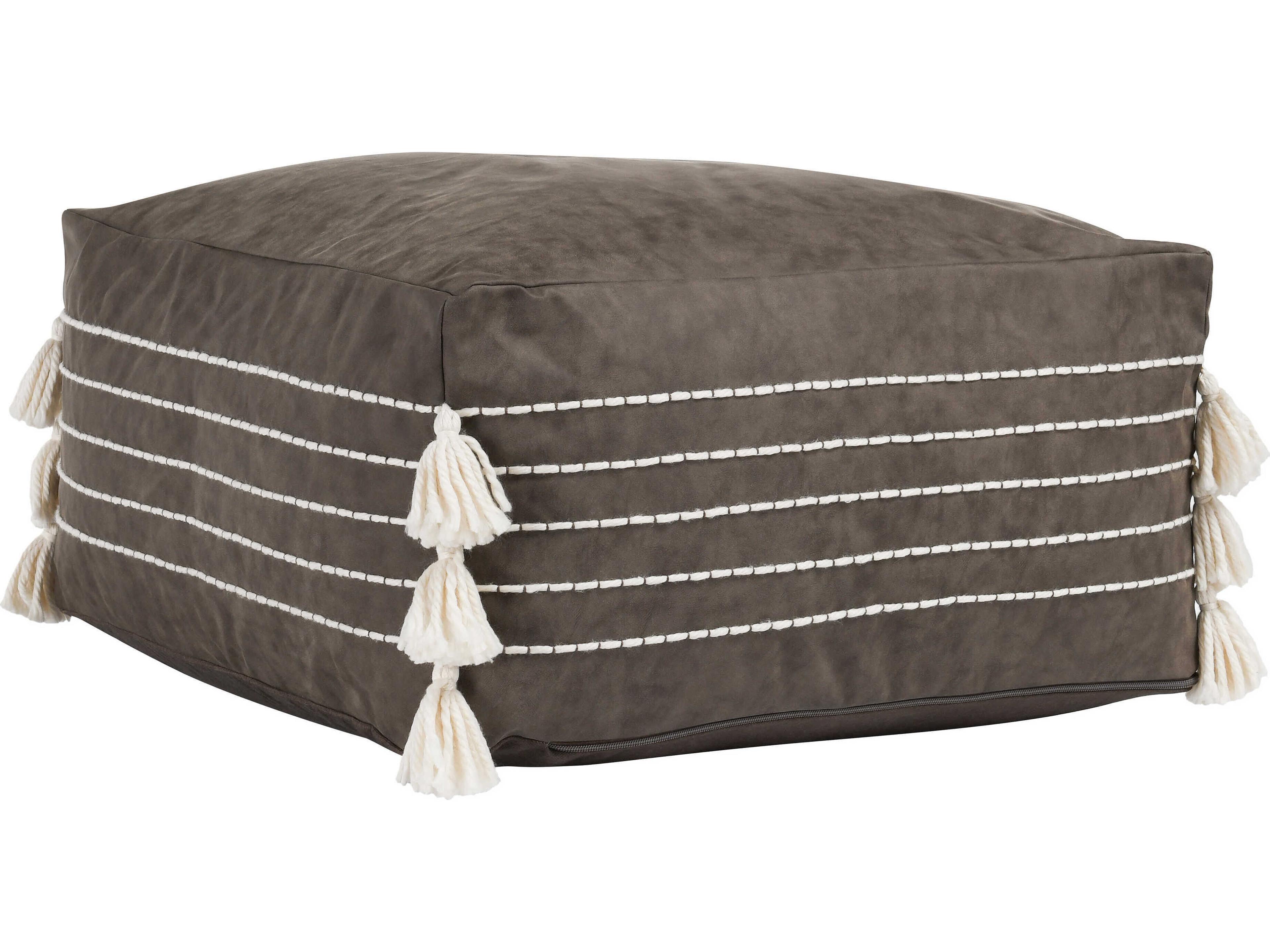 Ezekiel Brown Upholstered Pouf