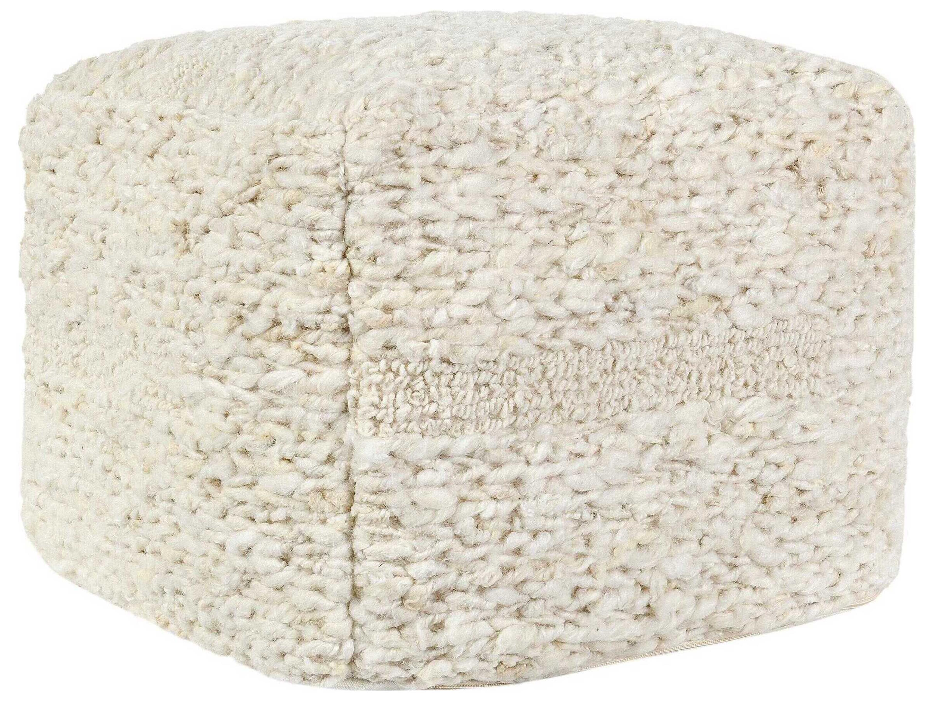 Sinclair Gray Upholstered Pouf