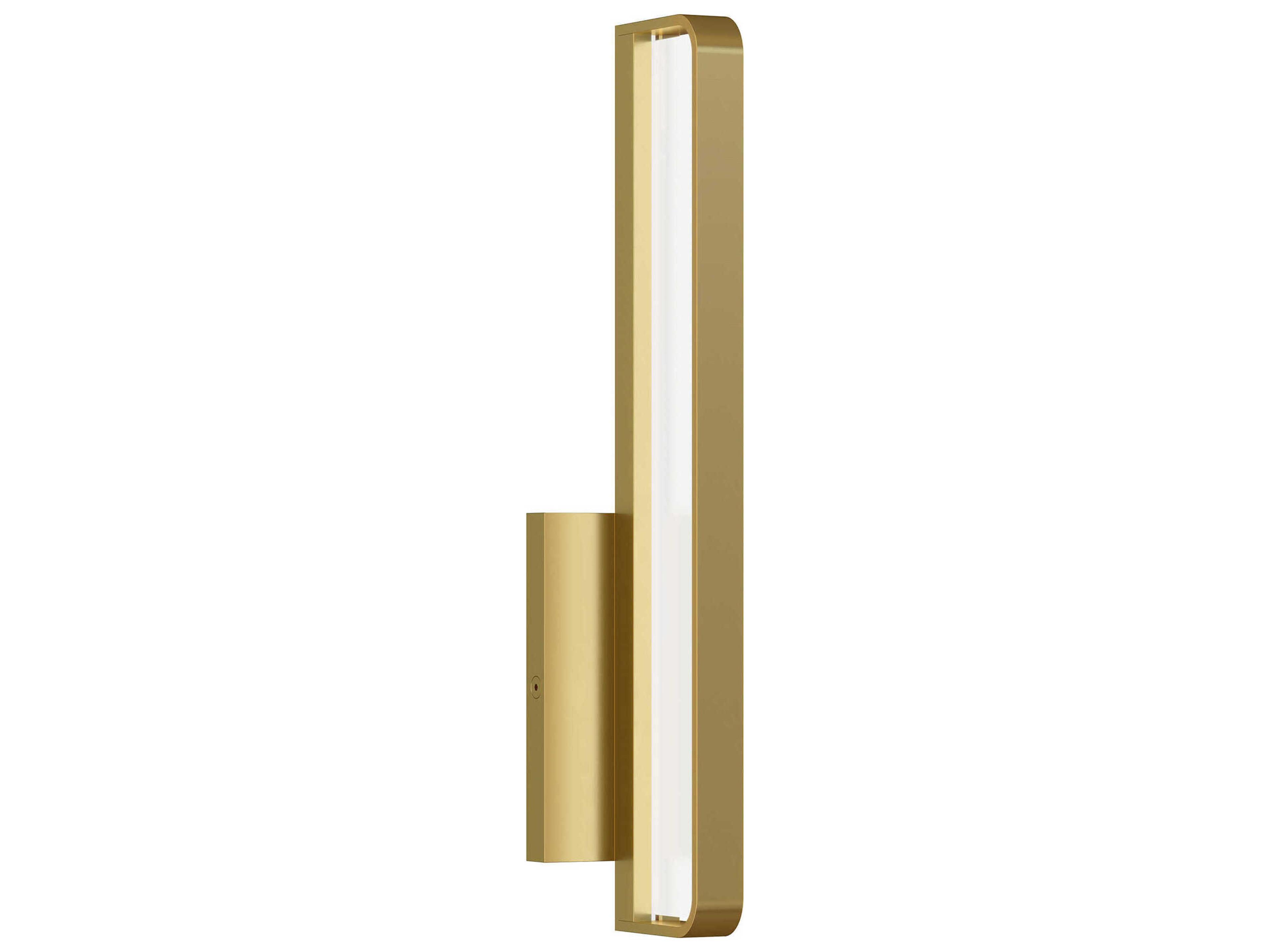 Visual Comfort Modern Banda 1-Light Natural Brass Wall Sconce