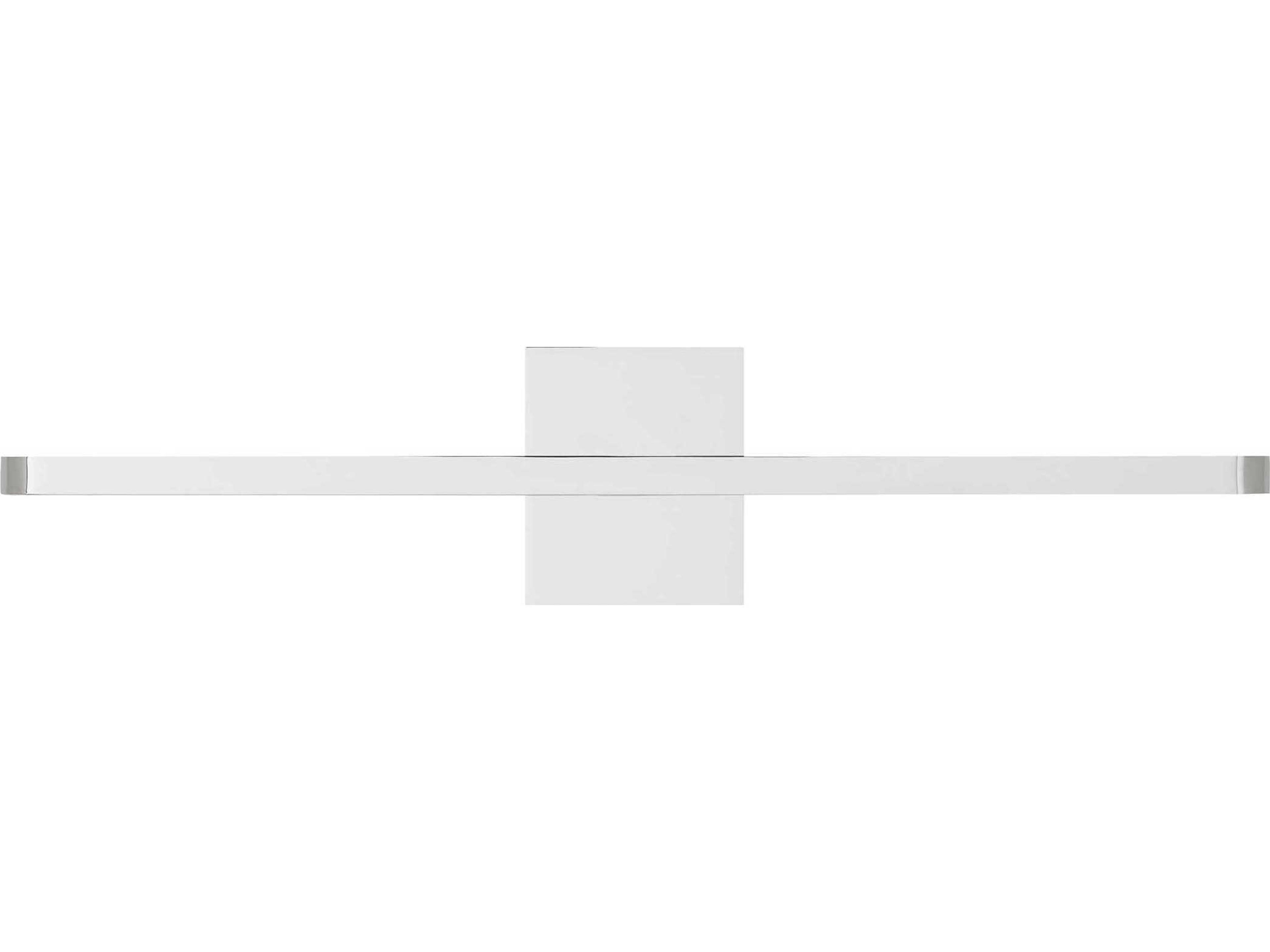 Visual Comfort Modern Banda 1-Light Chrome Vanity Light