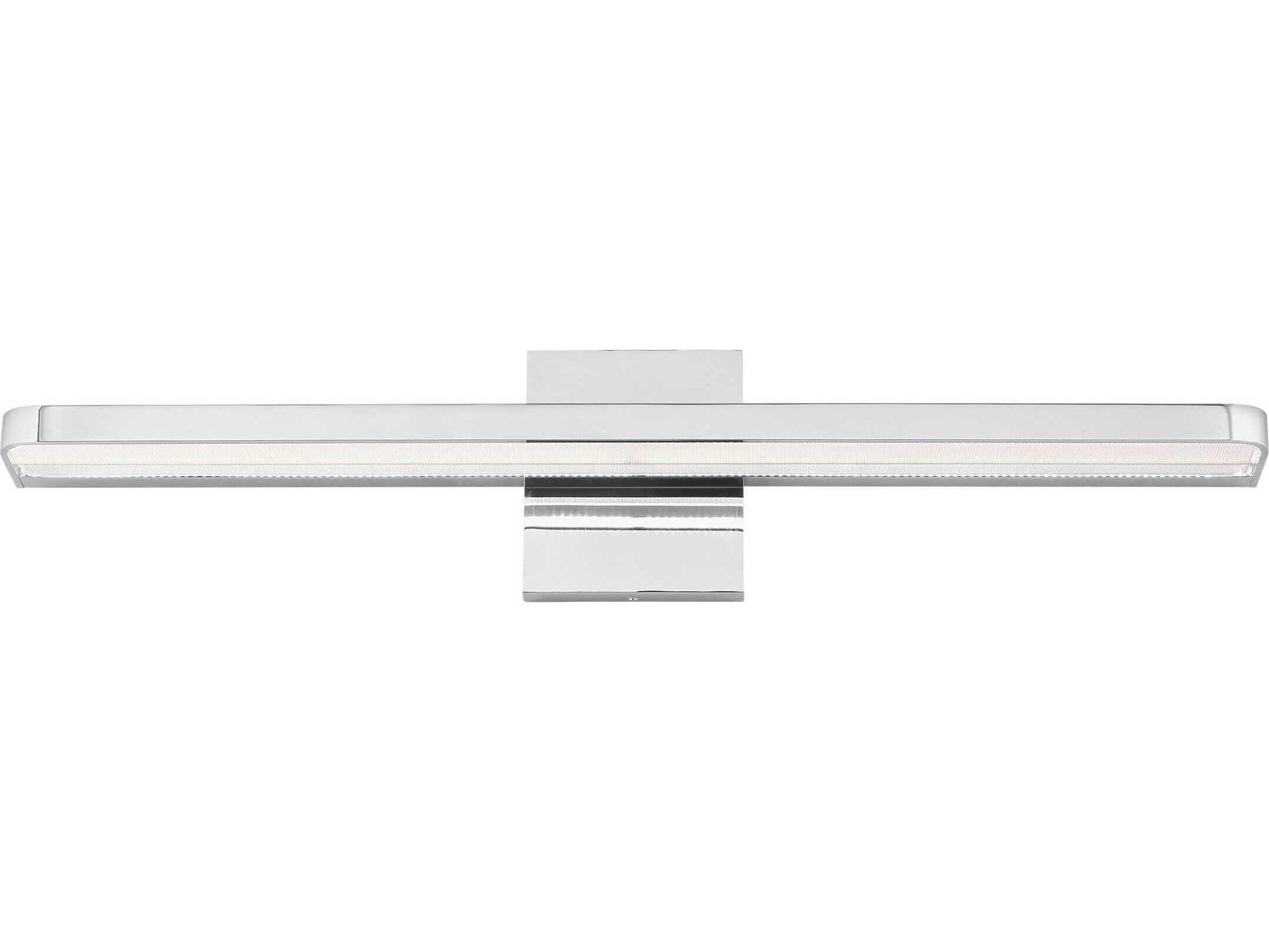 Visual Comfort Modern Banda 1-Light Chrome Vanity Light