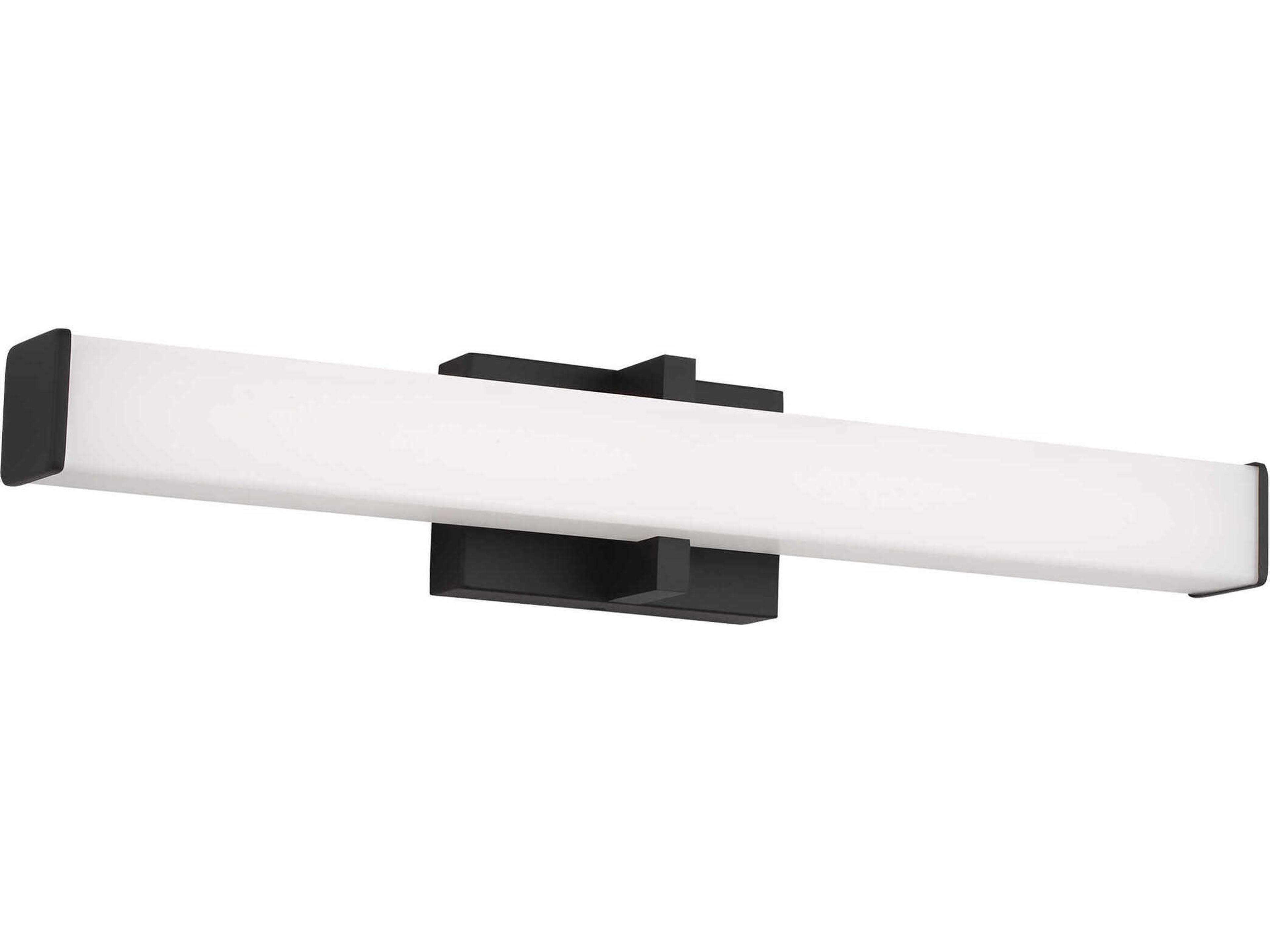 Visual Comfort Modern Ellis 1-Light Nightshade Black Vanity Light