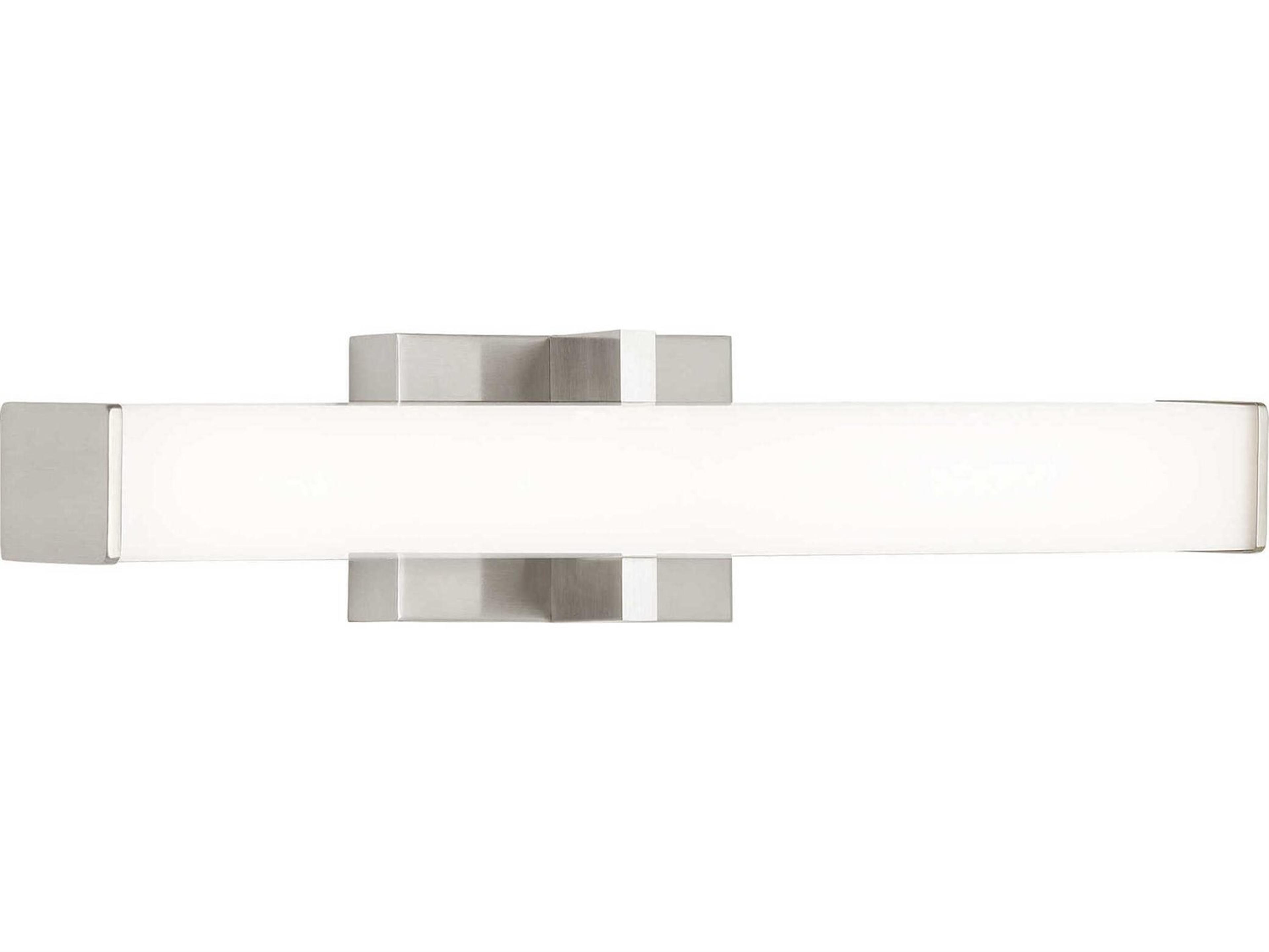 Visual Comfort Modern Ellis 1-Light Satin Nickel Vanity Light