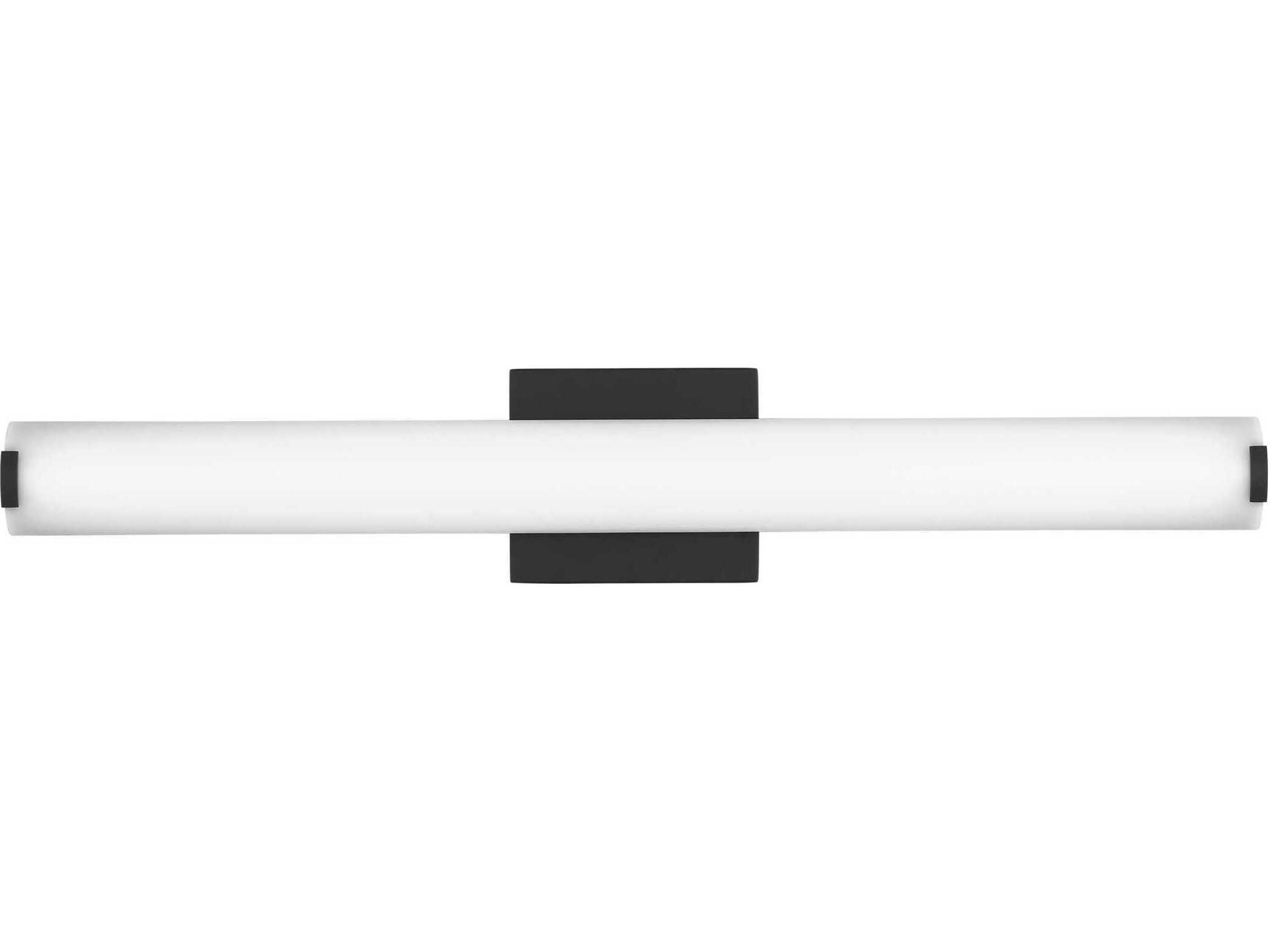 Visual Comfort Modern Finn 1-Light Nightshade Black Vanity Light