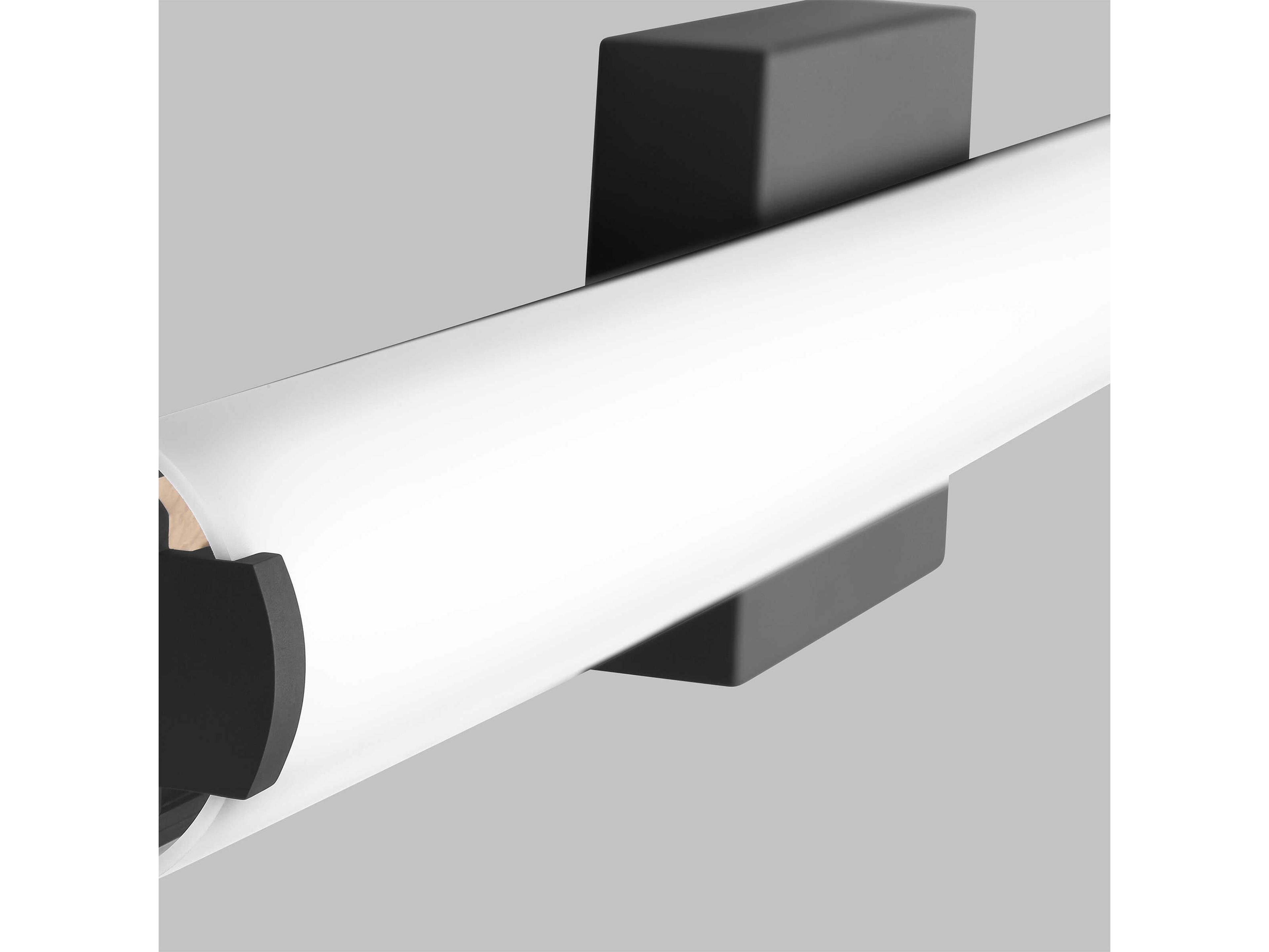 Visual Comfort Modern Finn 1-Light Nightshade Black Vanity Light