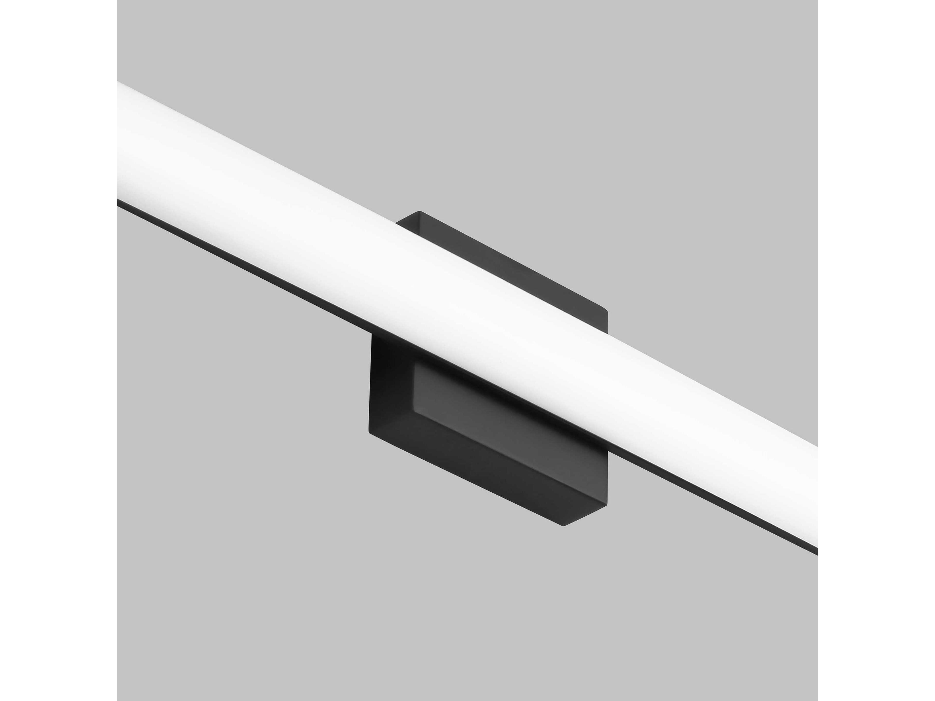 Visual Comfort Modern Finn 1-Light Nightshade Black Vanity Light