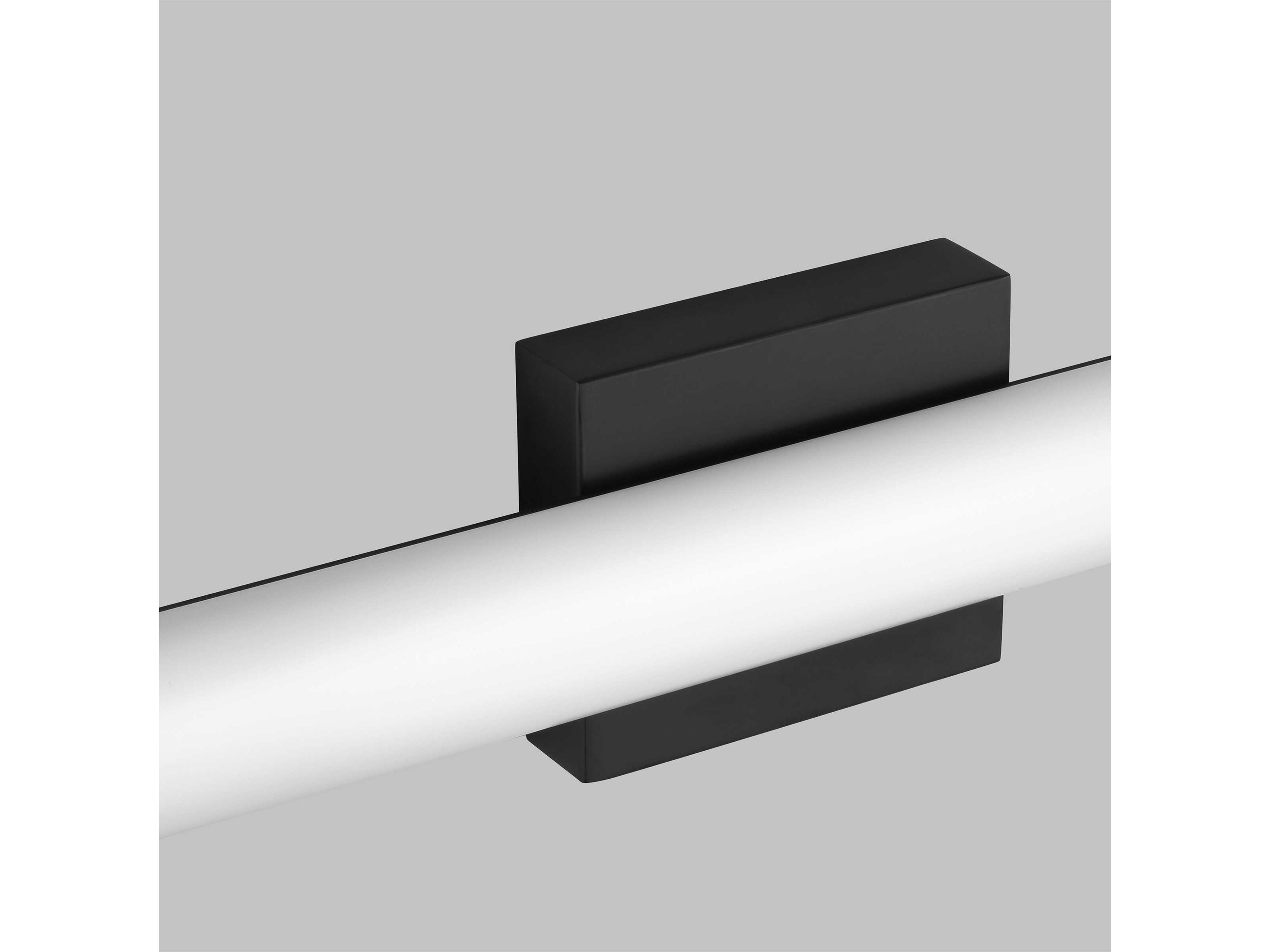 Visual Comfort Modern Finn 1-Light Nightshade Black Vanity Light