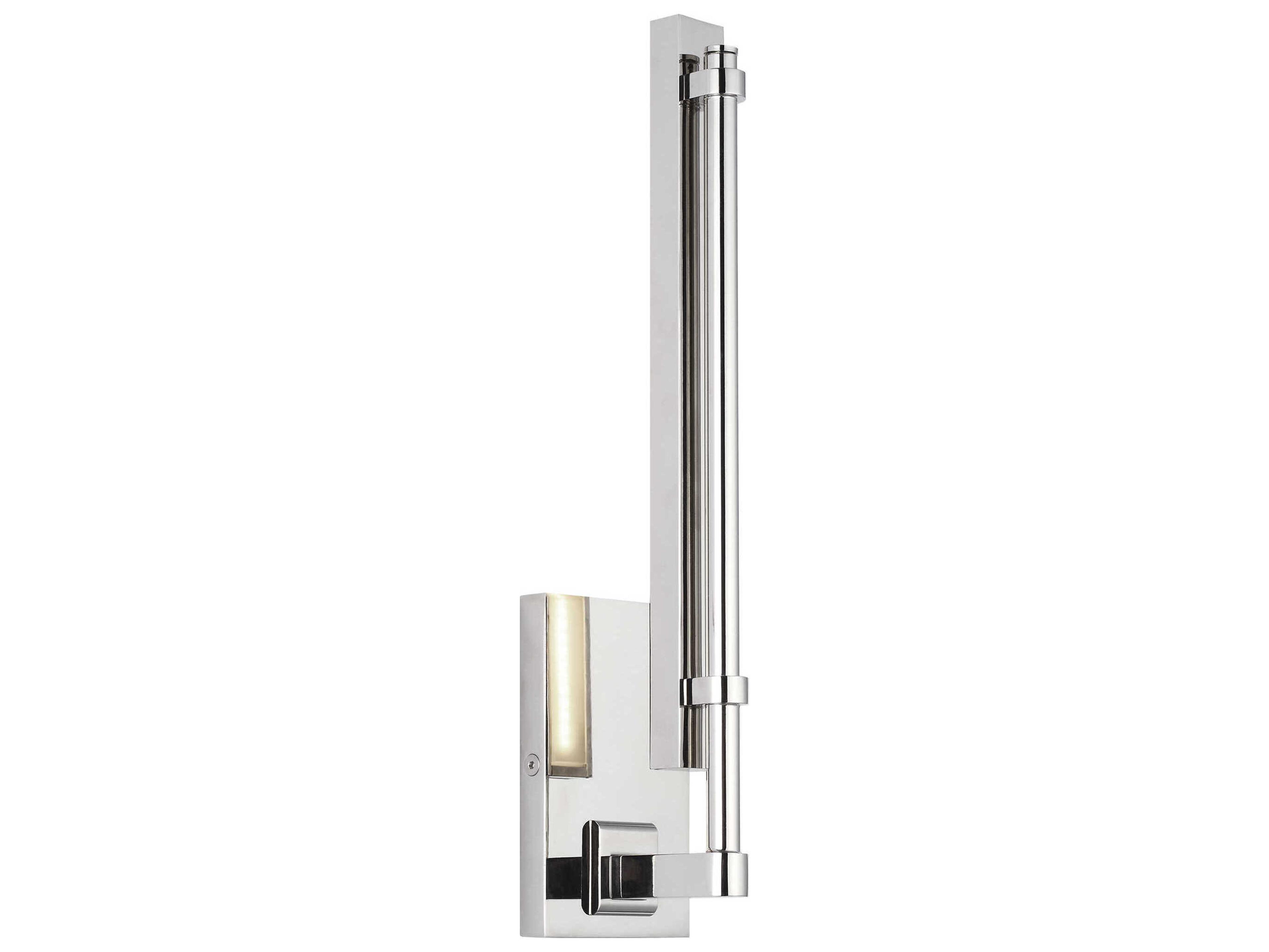 Kal 1-Light Polished Nickel Wall Sconce