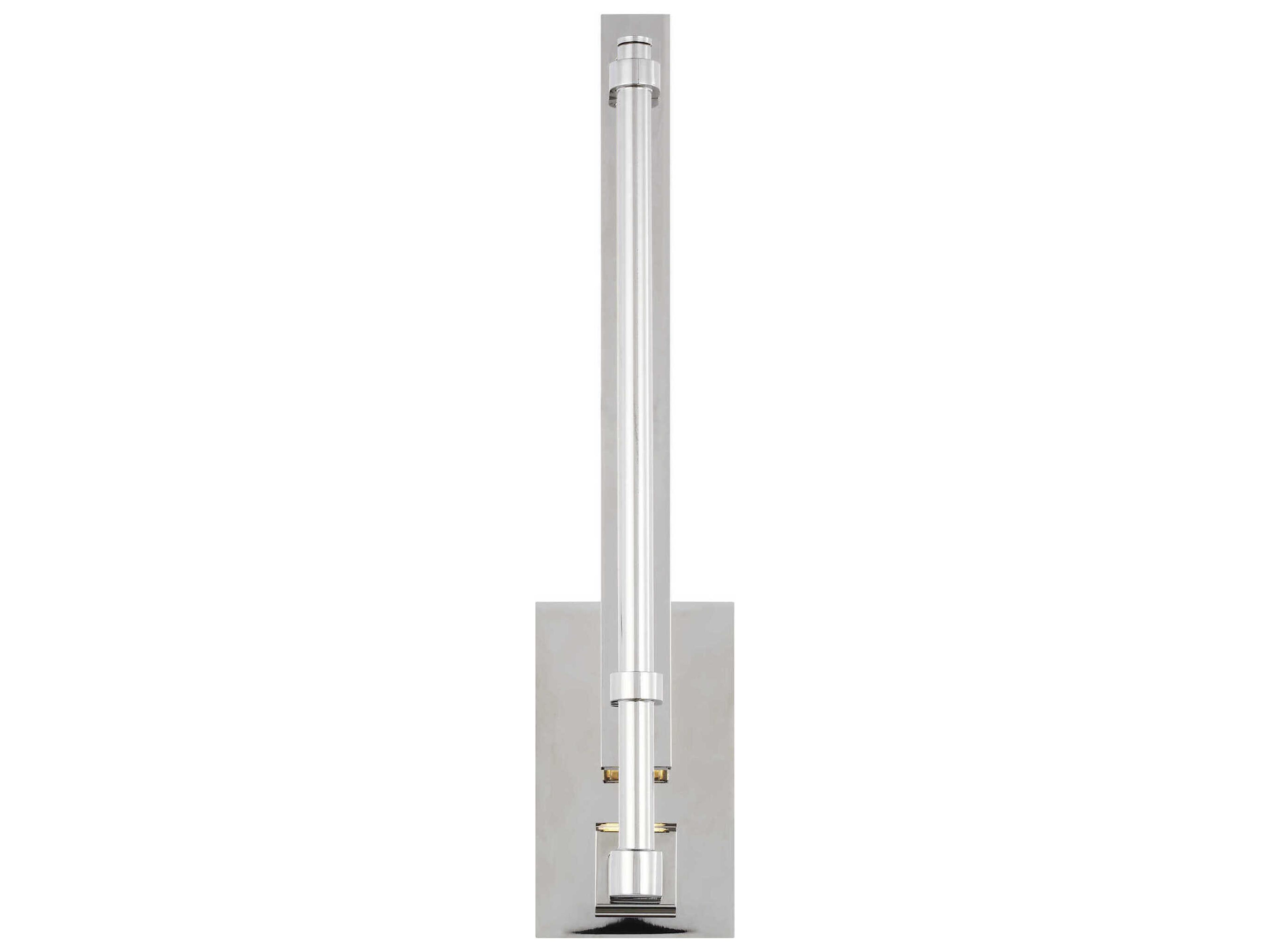 Visual Comfort Modern Kal 1-Light Polished Nickel Wall Sconce