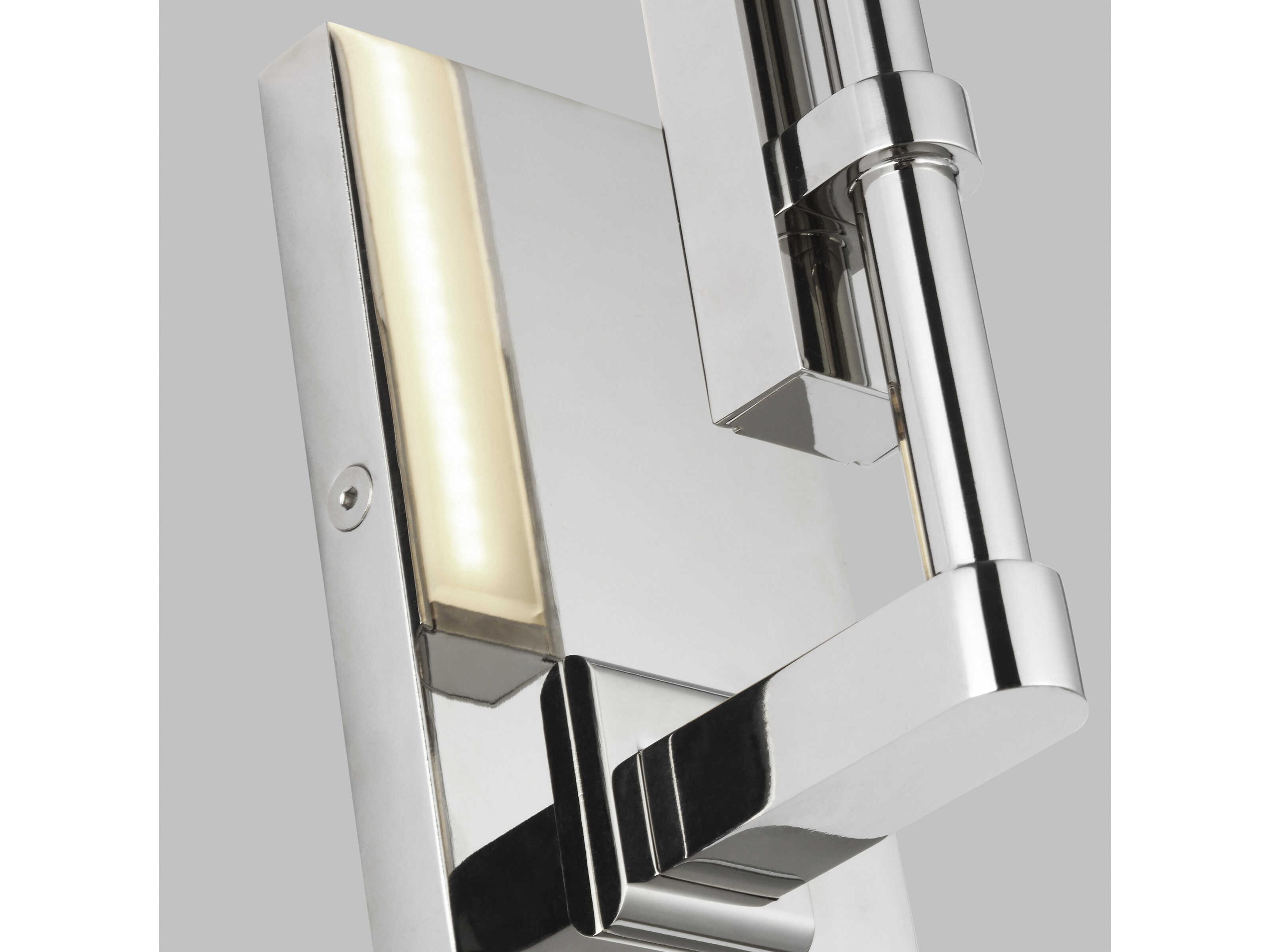 Visual Comfort Modern Kal 1-Light Polished Nickel Wall Sconce