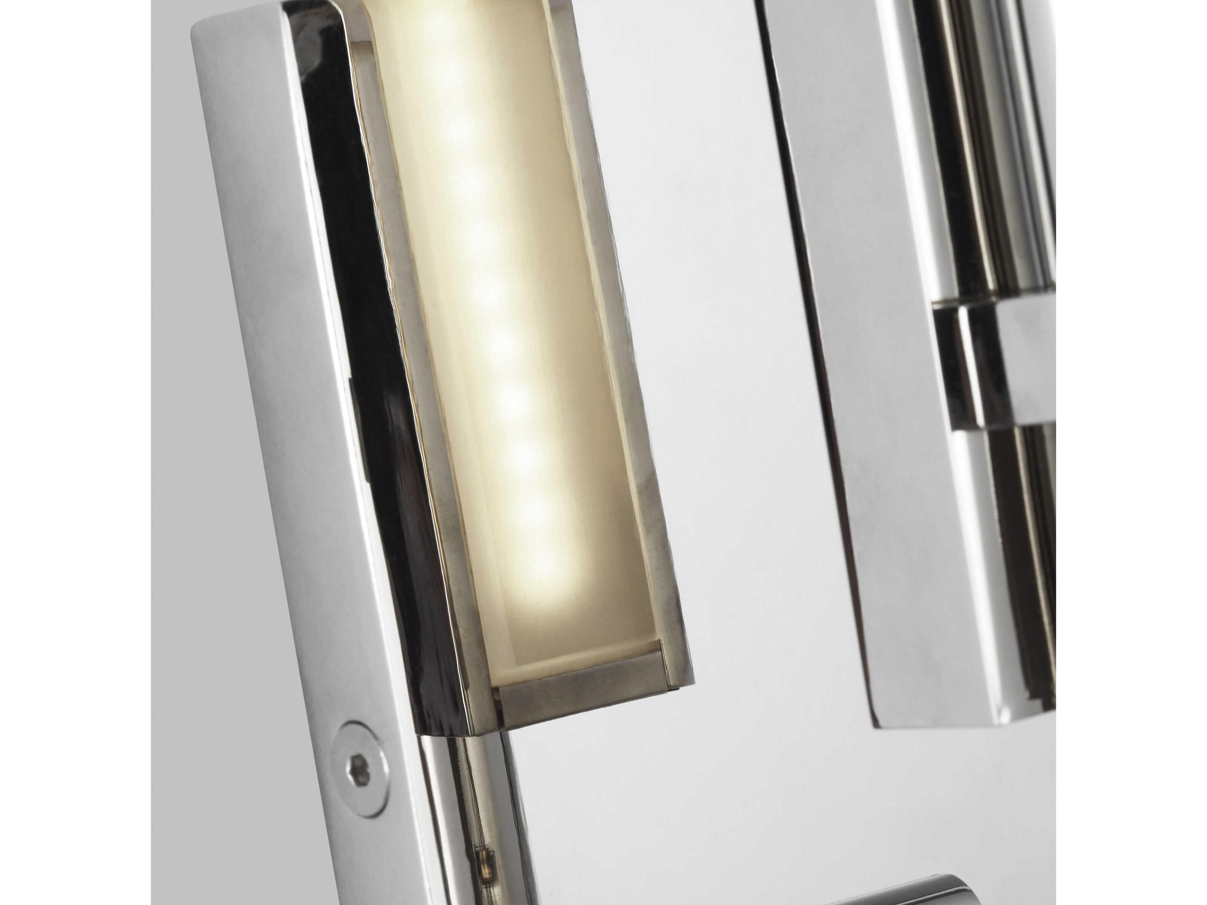 Visual Comfort Modern Kal 1-Light Polished Nickel Wall Sconce