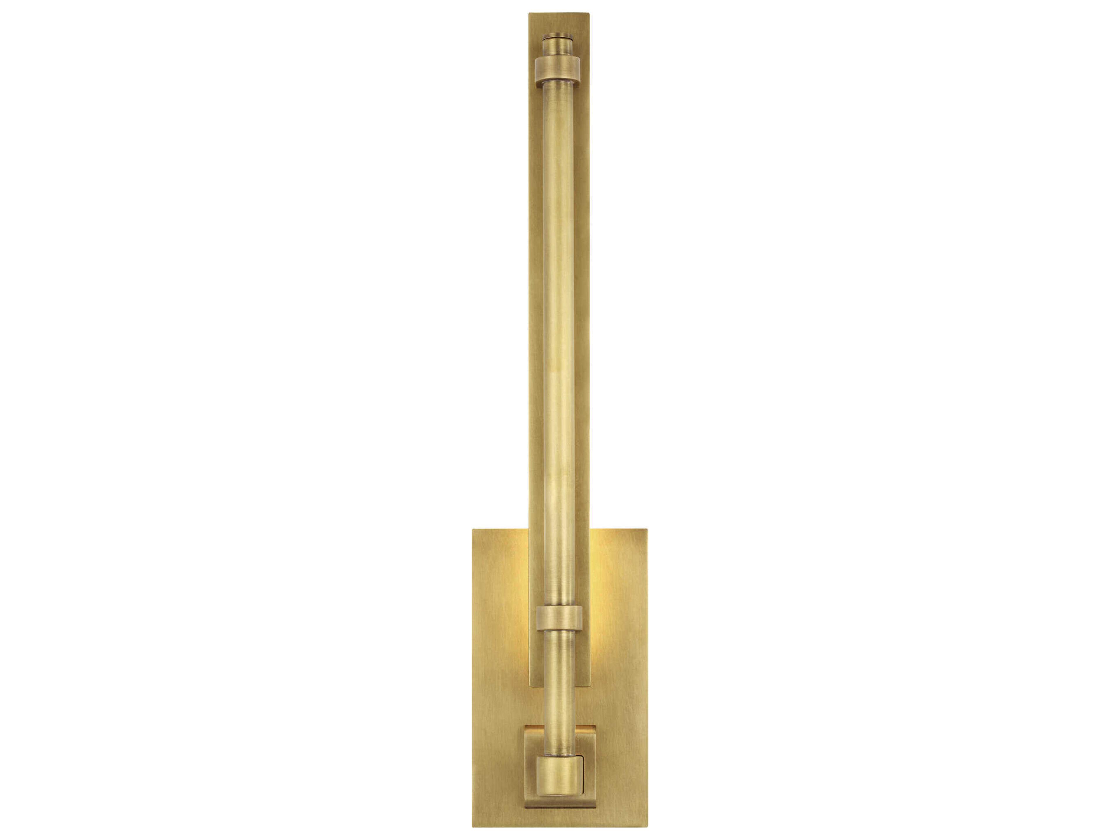 Visual Comfort Modern Kal 1-Light Natural Brass Wall Sconce