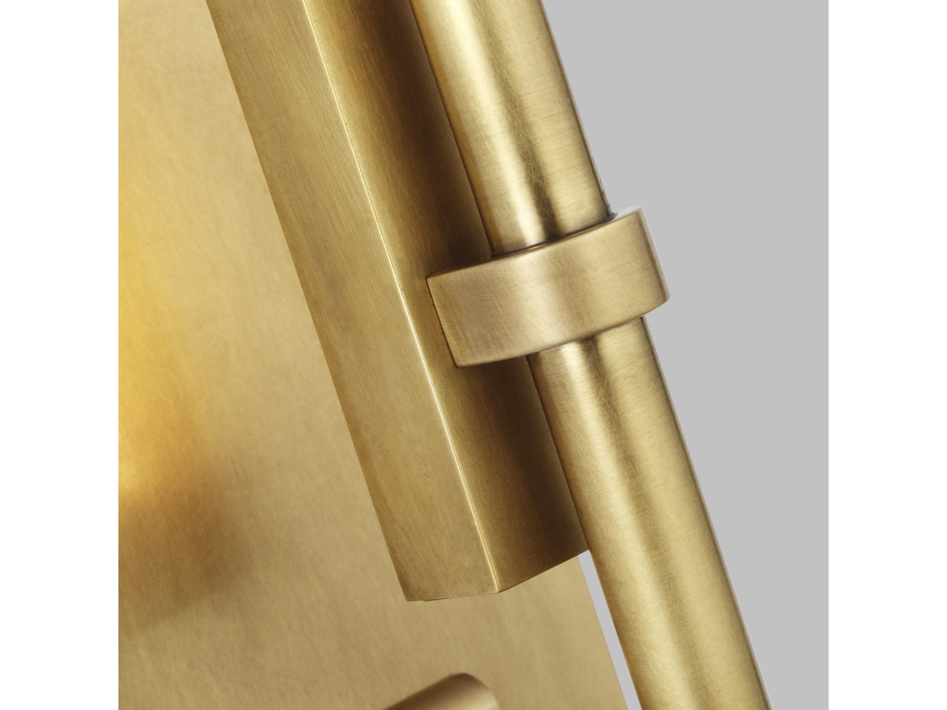 Visual Comfort Modern Kal 1-Light Natural Brass Wall Sconce