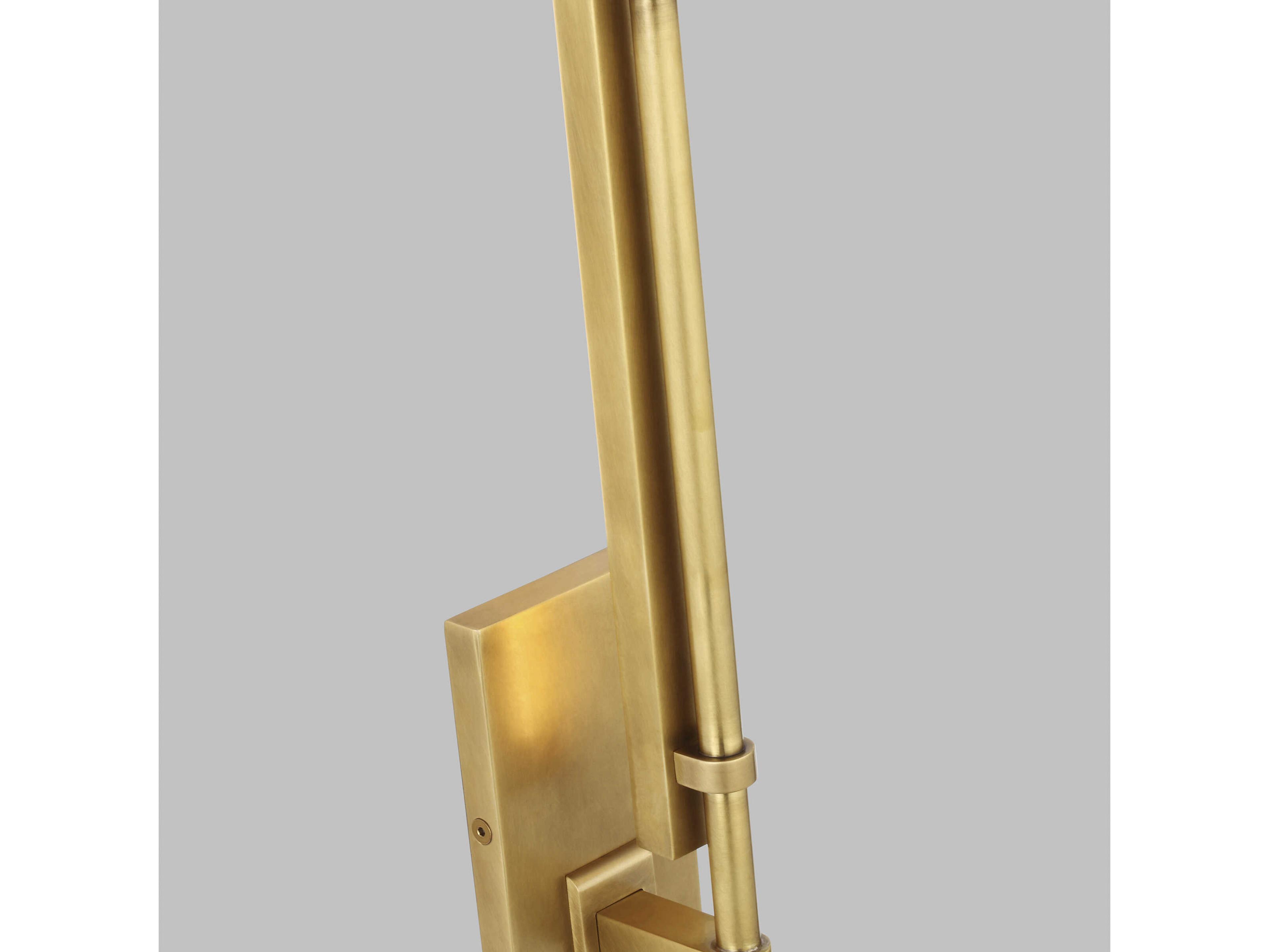 Visual Comfort Modern Kal 1-Light Natural Brass Wall Sconce