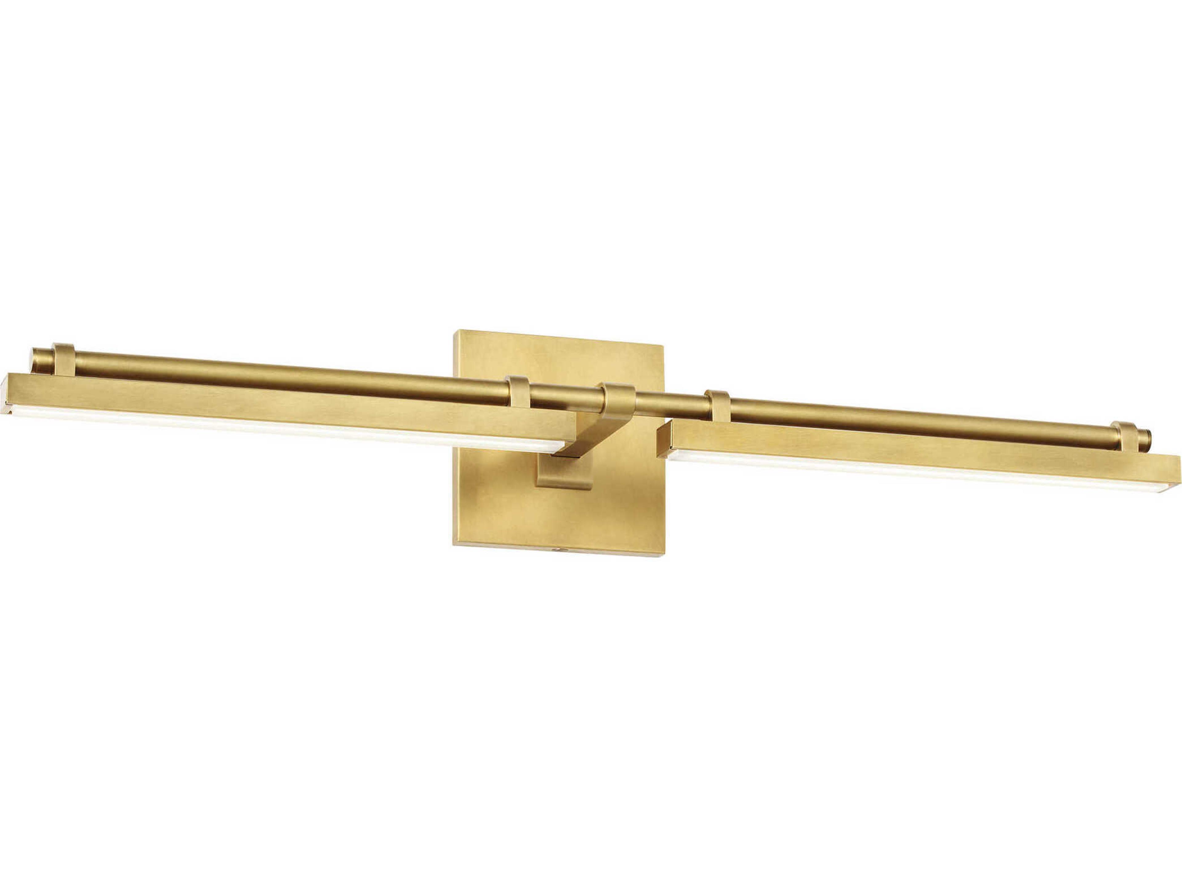 Kal 24 Inch LED Bath Bar Natural Brass