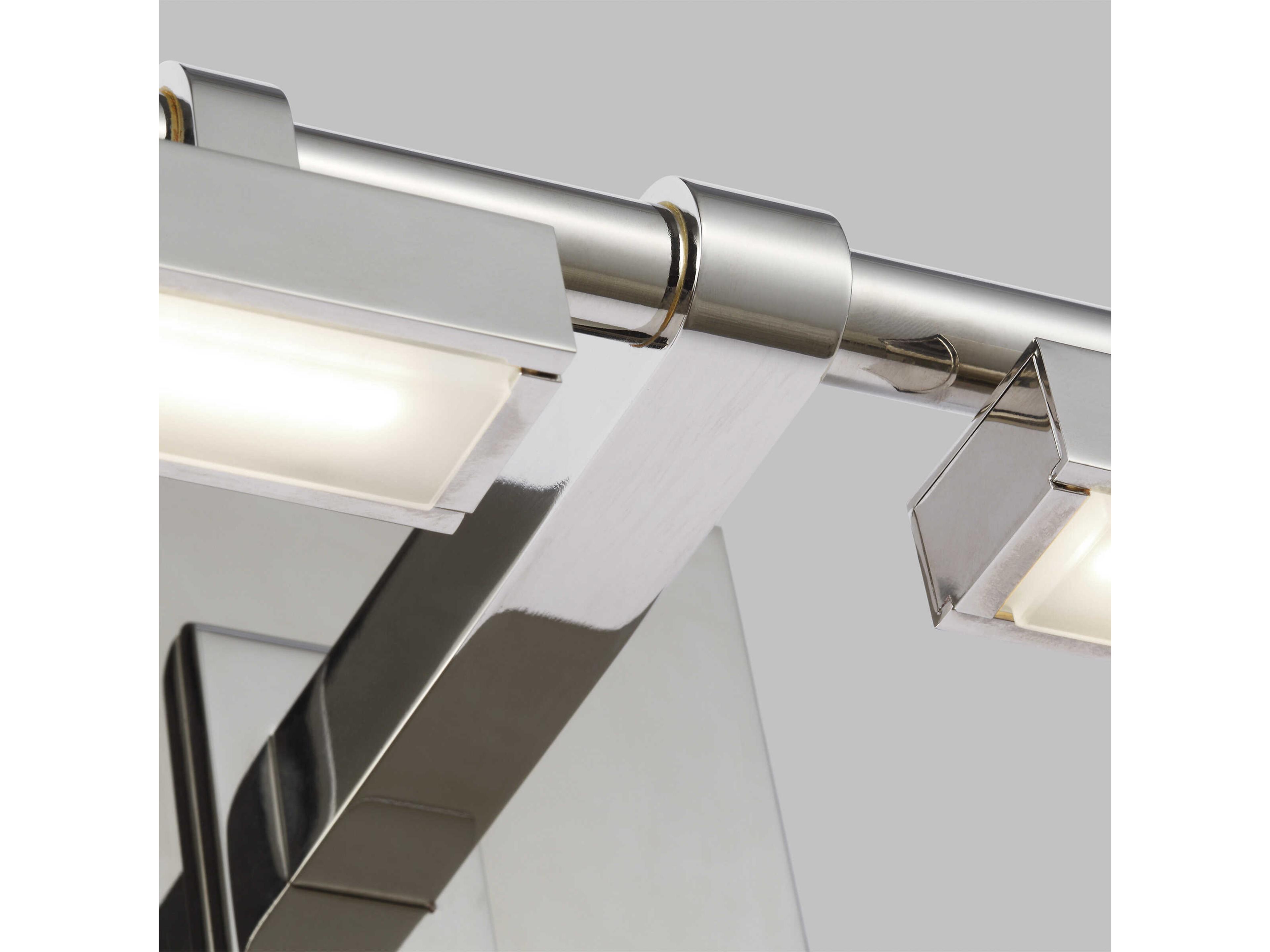 Visual Comfort Modern Kal 1-Light Polished Nickel Vanity Light