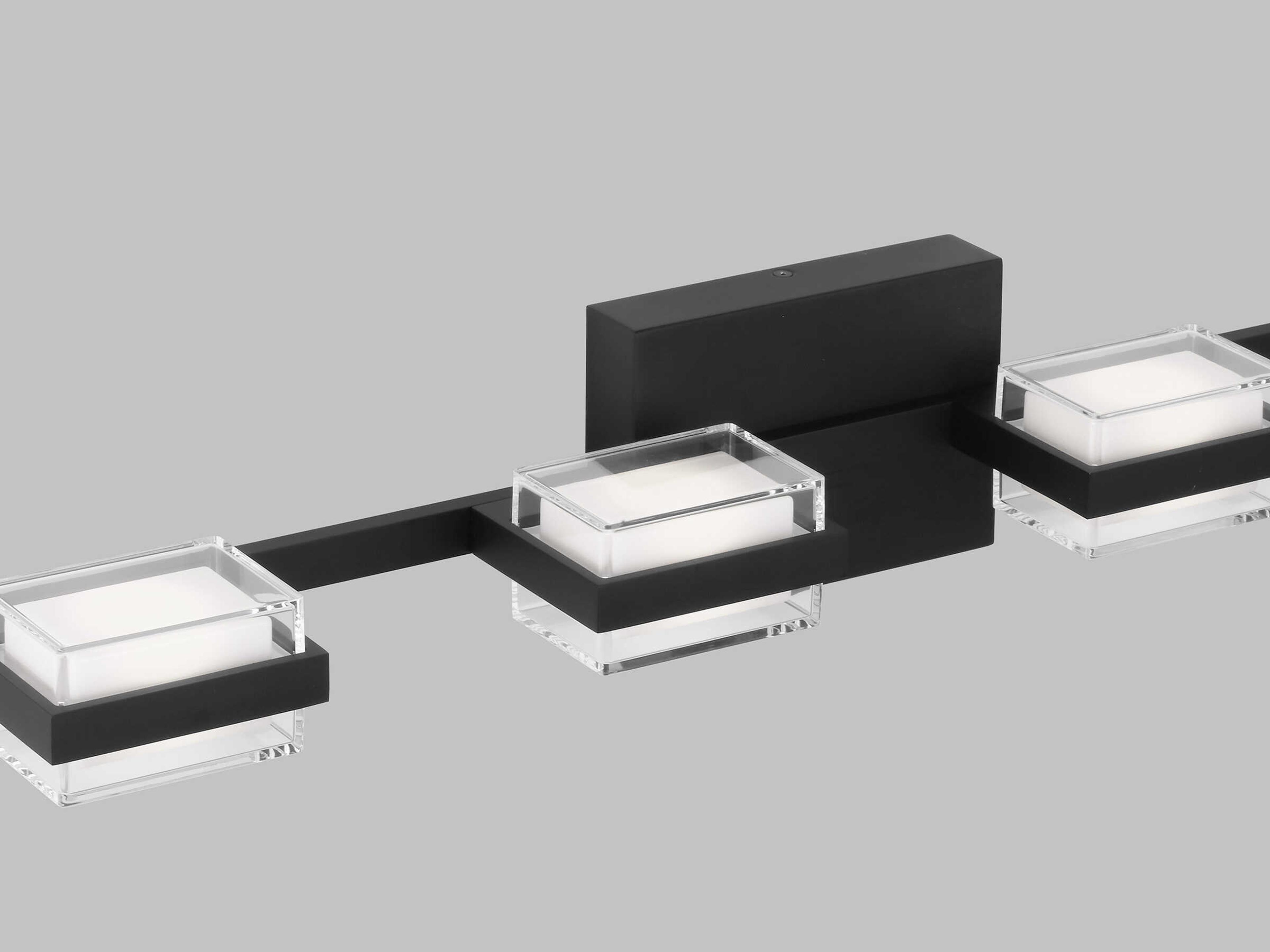 Visual Comfort Modern Kamden 4-Light Nightshade Black Vanity Light