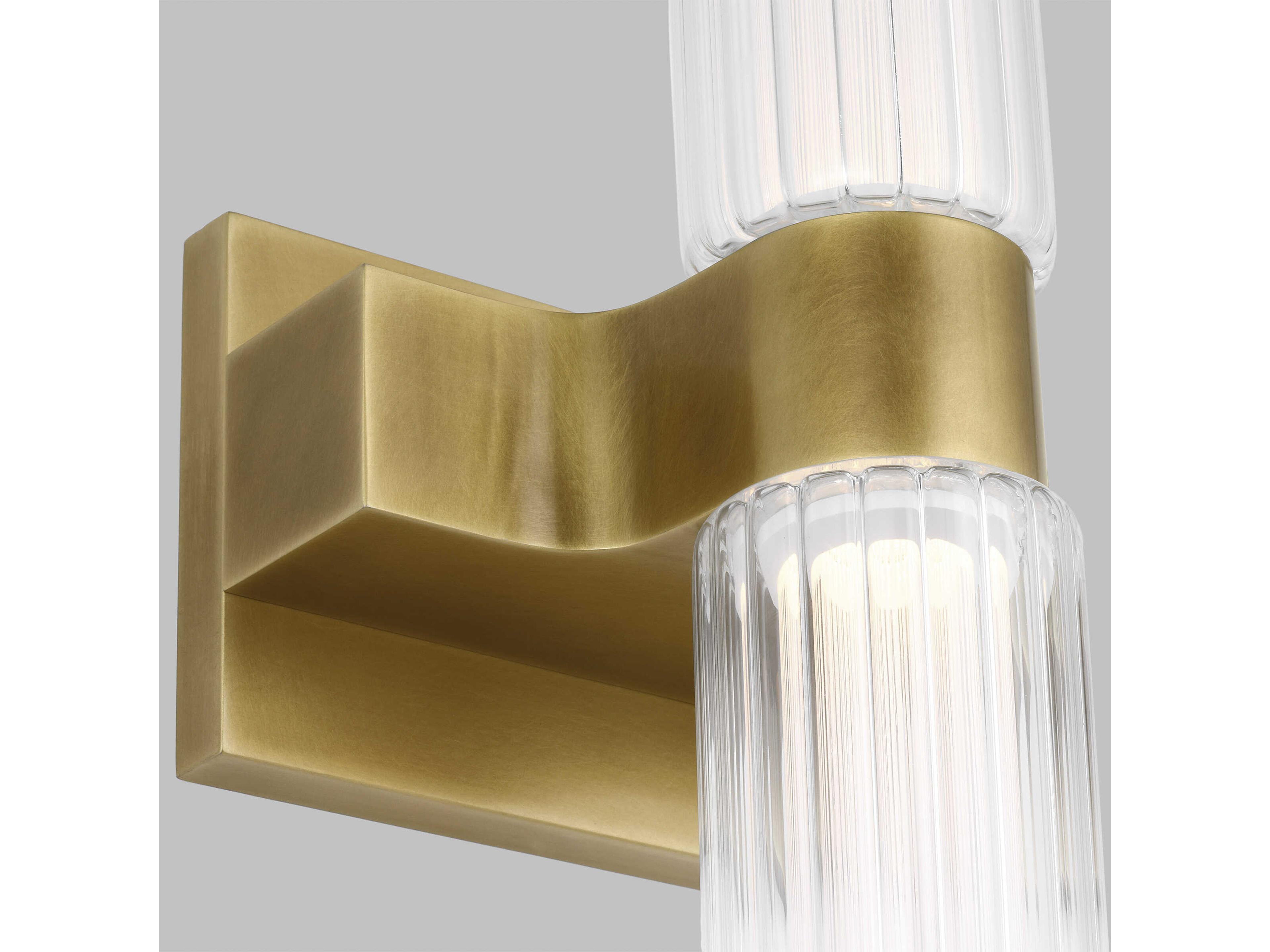 Visual Comfort Modern Langston 1-Light Plated Brass Wall Sconce