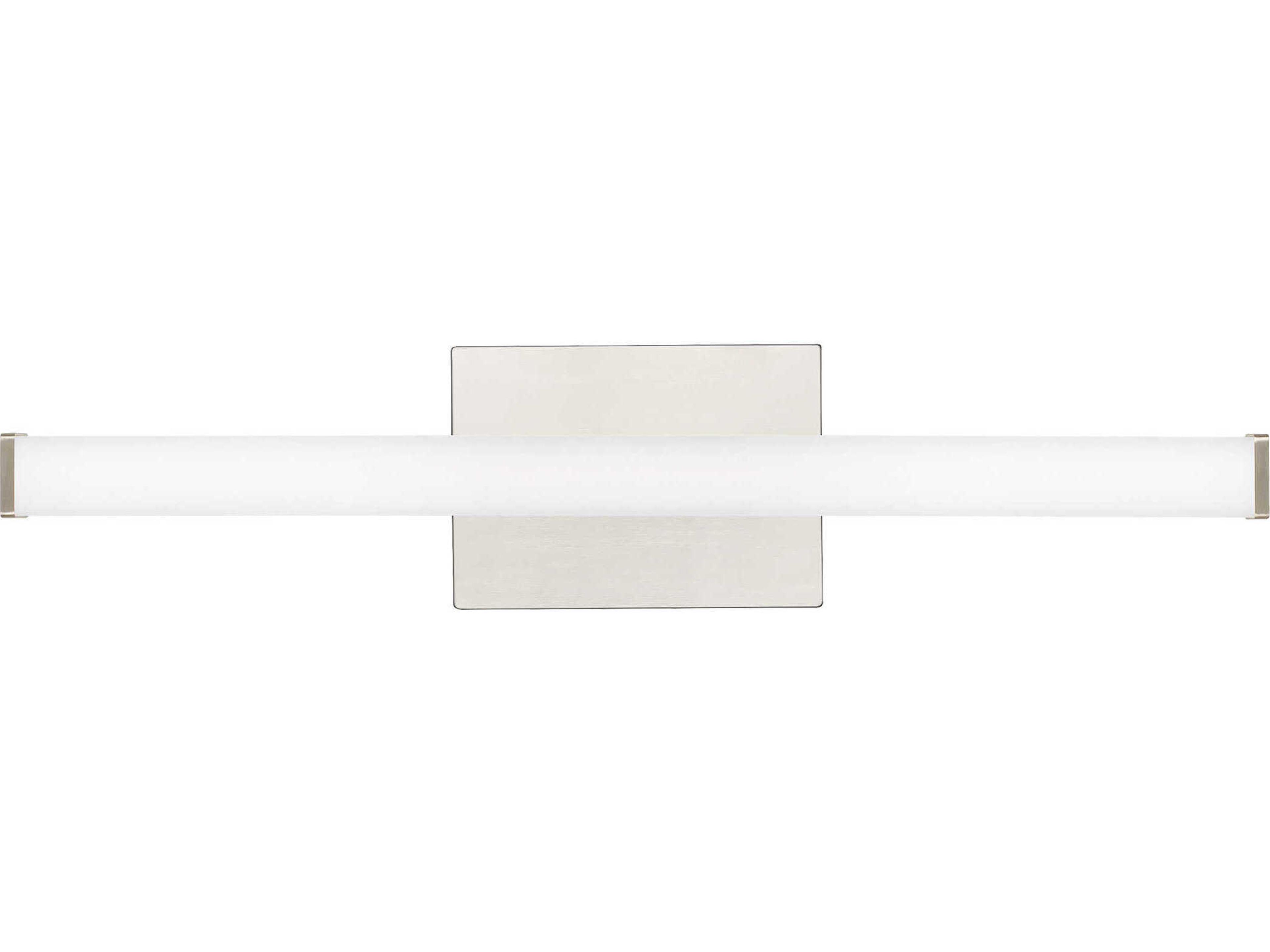 Visual Comfort Modern Lufe 1-Light Satin Nickel Vanity Light