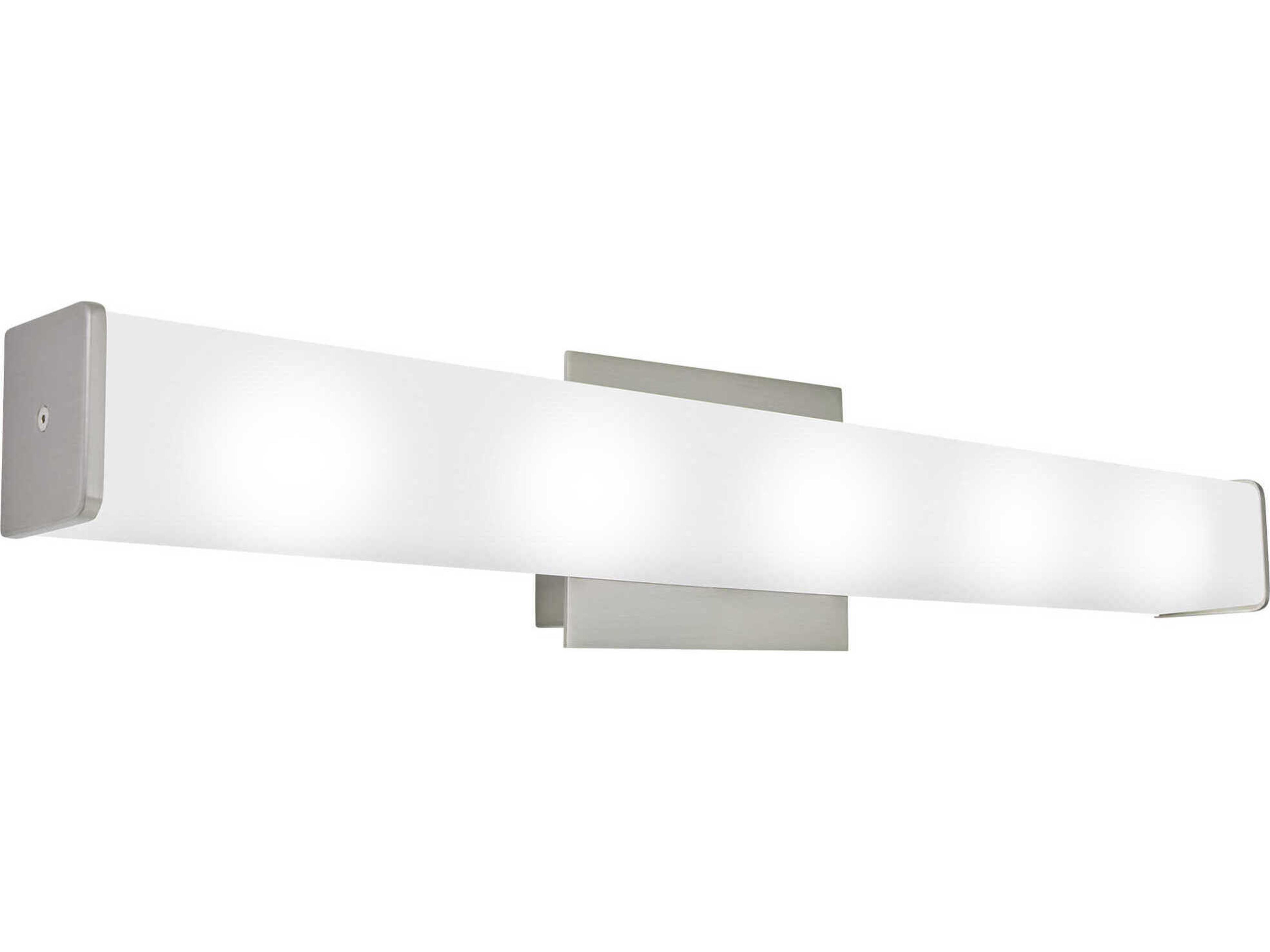 Visual Comfort Modern Lynn 1-Light Satin Nickel Vanity Light