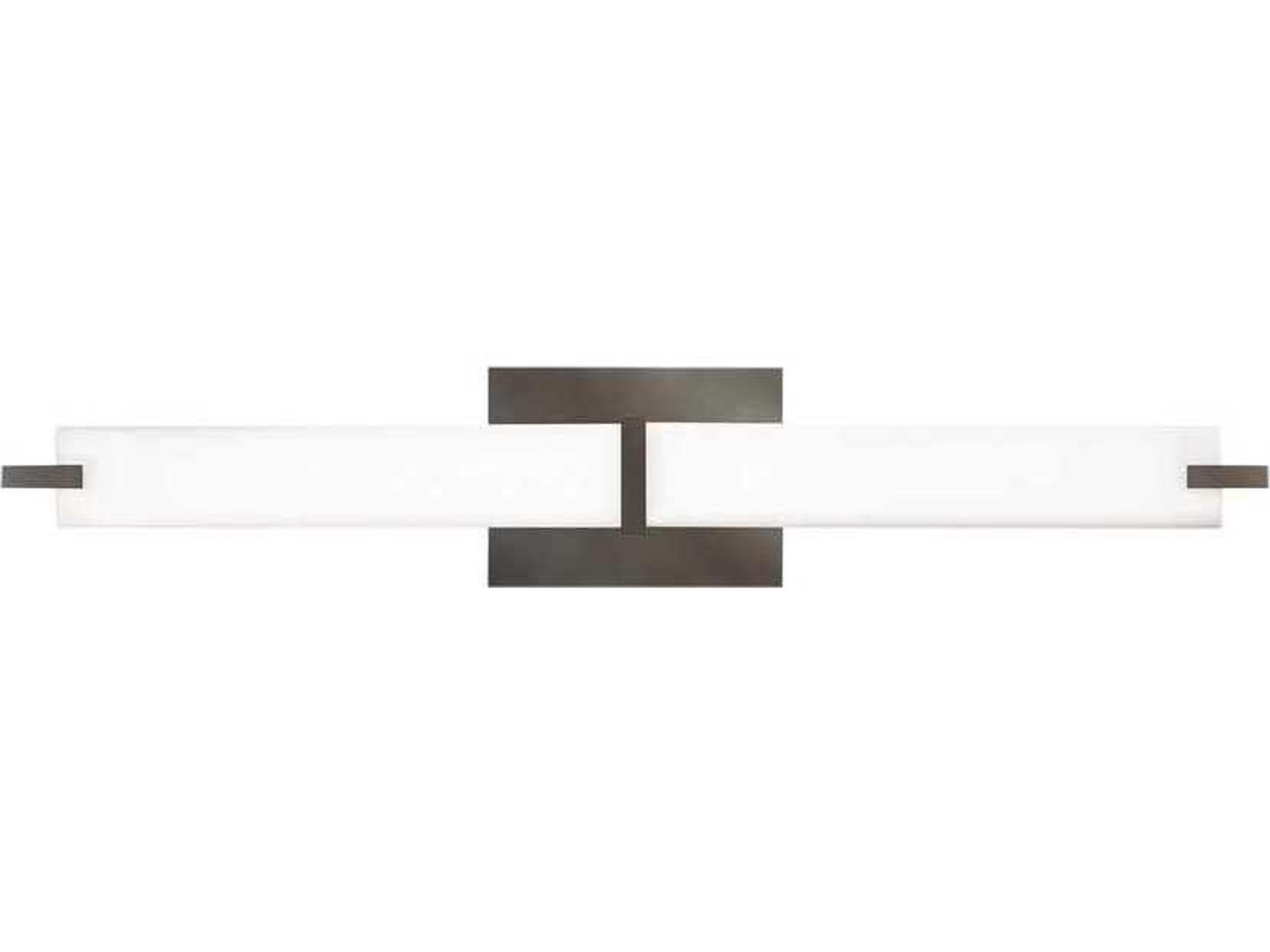 Metro 1-Light Antique Bronze LED Vanity Light