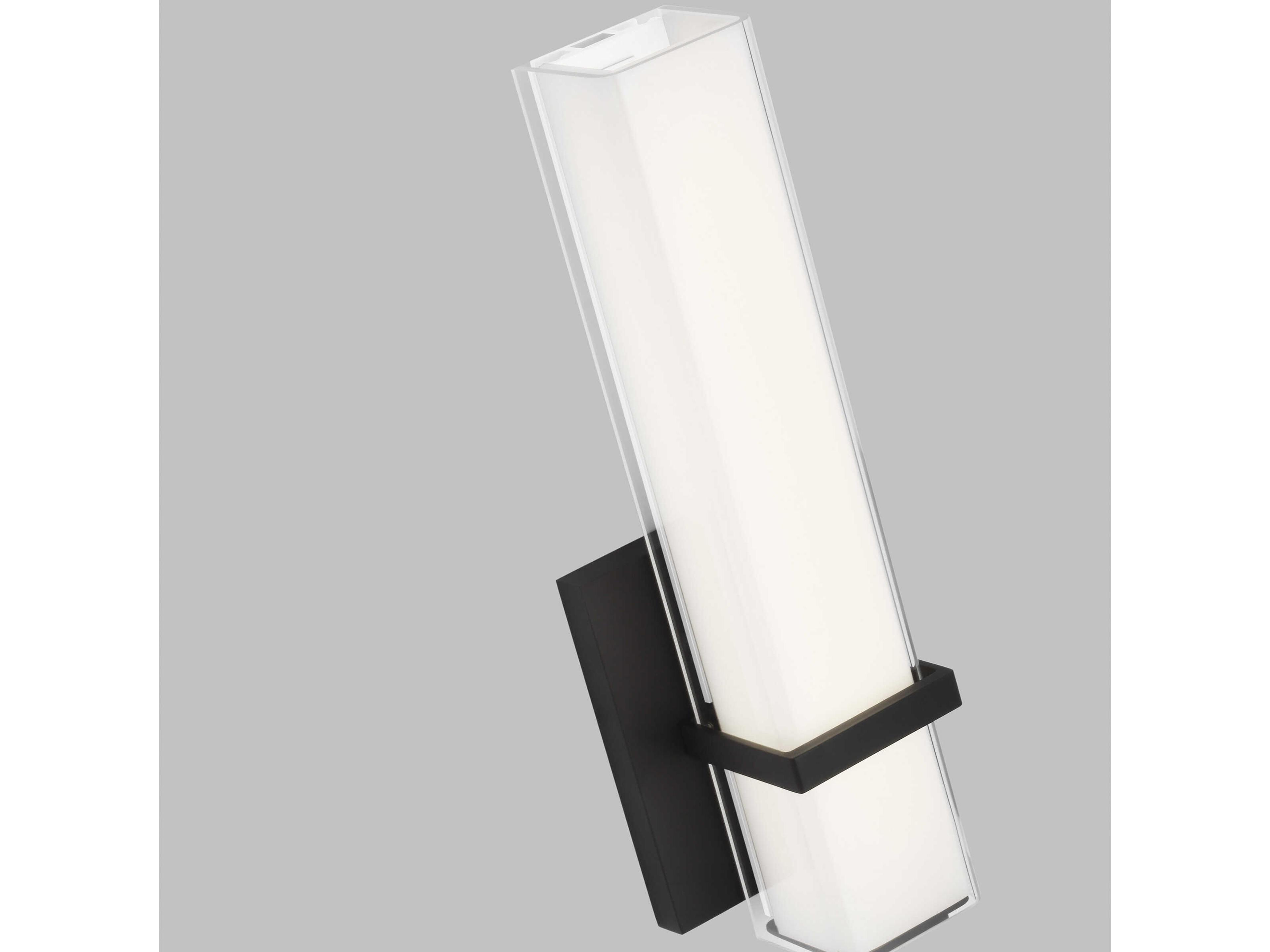Visual Comfort Modern Milan 1-Light Nightshade Black Wall Sconce